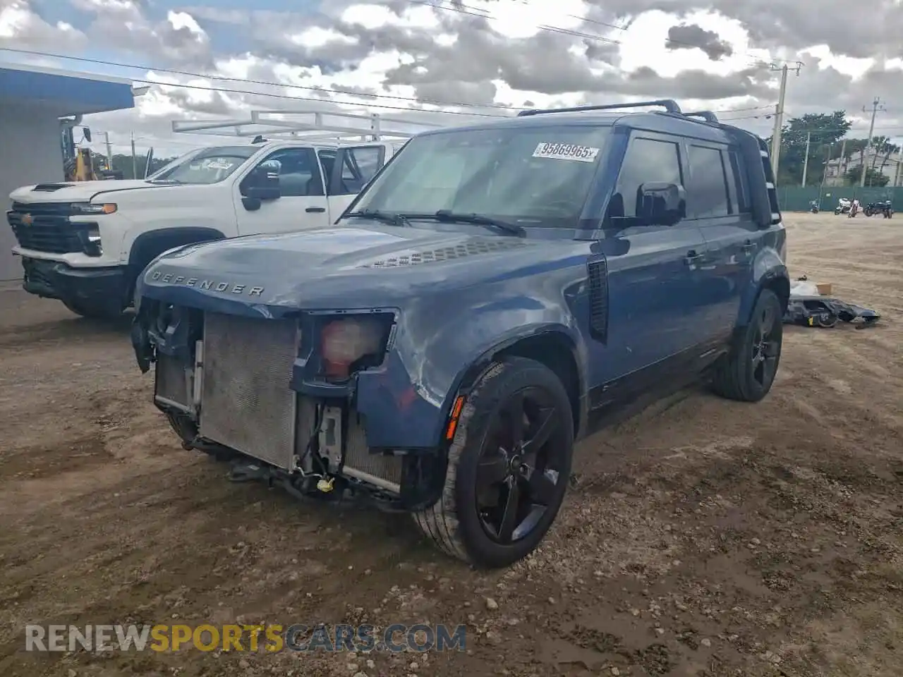 1 fotografías del automóvil dañado SALE2ERUXM2035408 LAND ROVER DEFENDER 2021