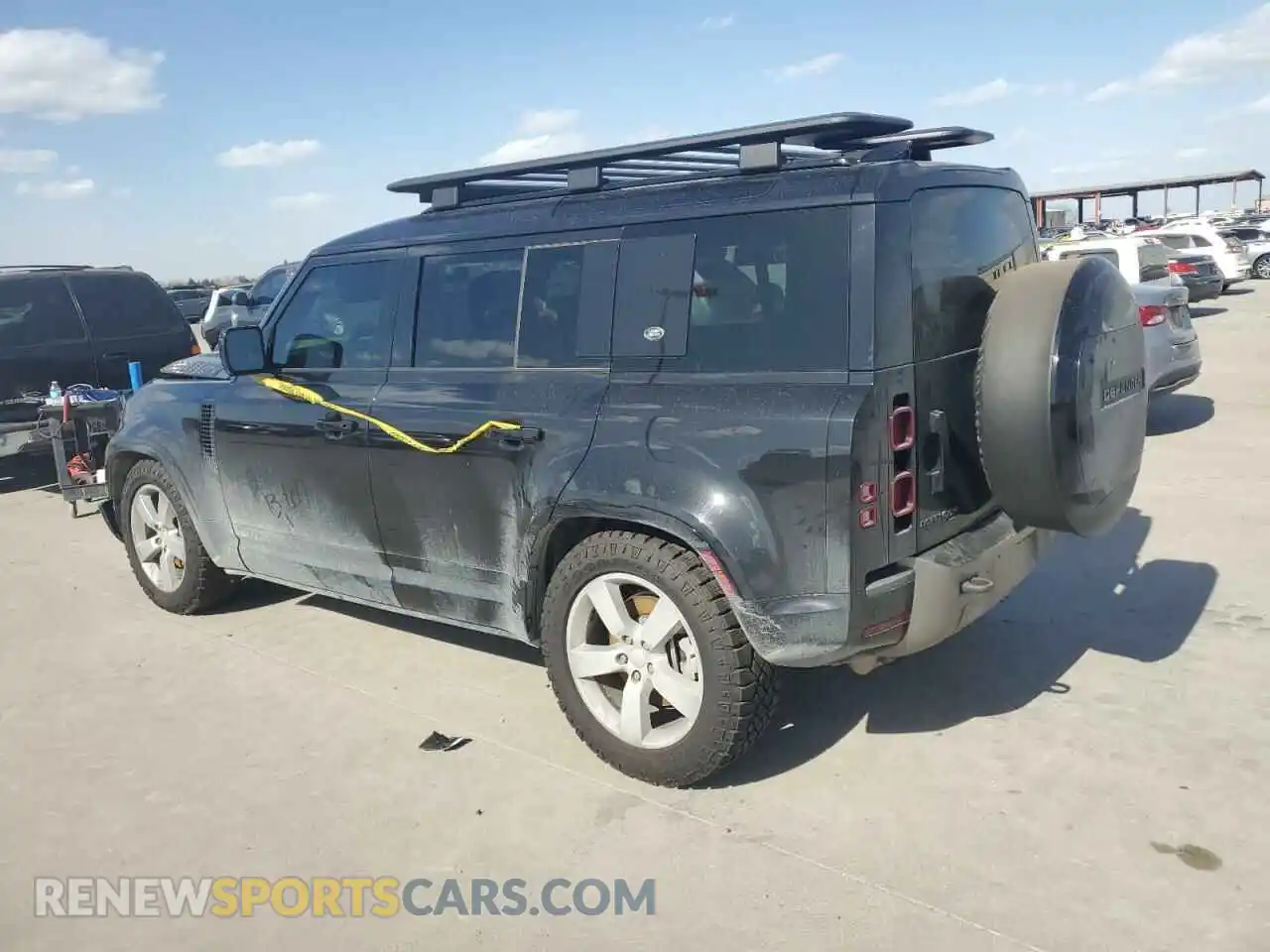 2 fotografías del automóvil dañado SALE37RU6M2050495 LAND ROVER DEFENDER 2021
