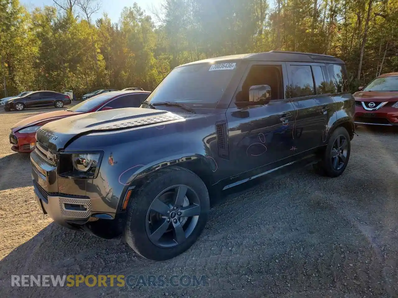 1 Фотография поврежденного автомобиля SALE3ERU3M2044075 LAND ROVER DEFENDER 2021