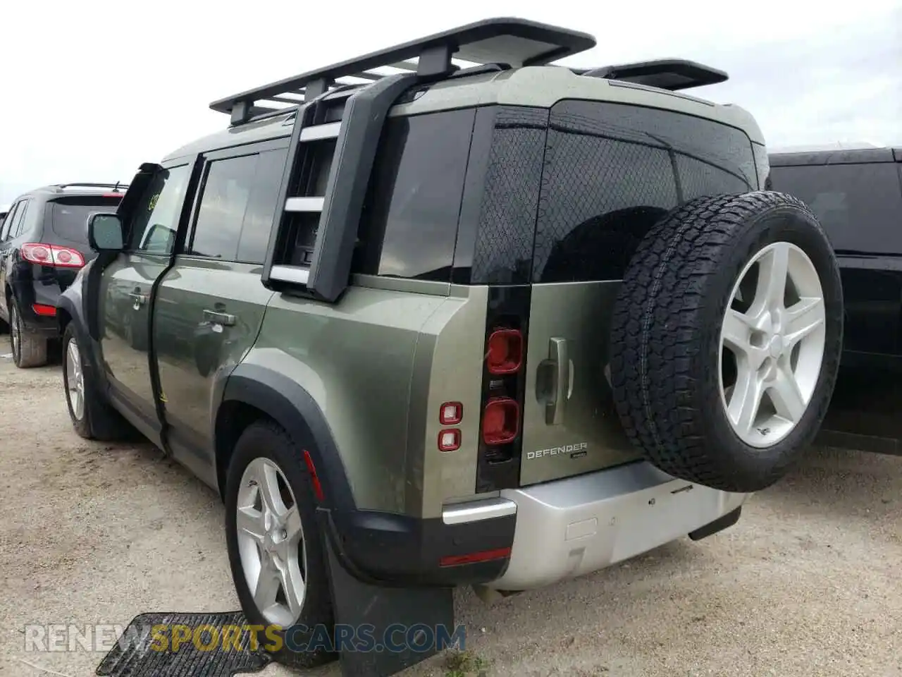 3 fotografías del automóvil dañado SALEP7RU6M2048590 LAND ROVER DEFENDER 2021