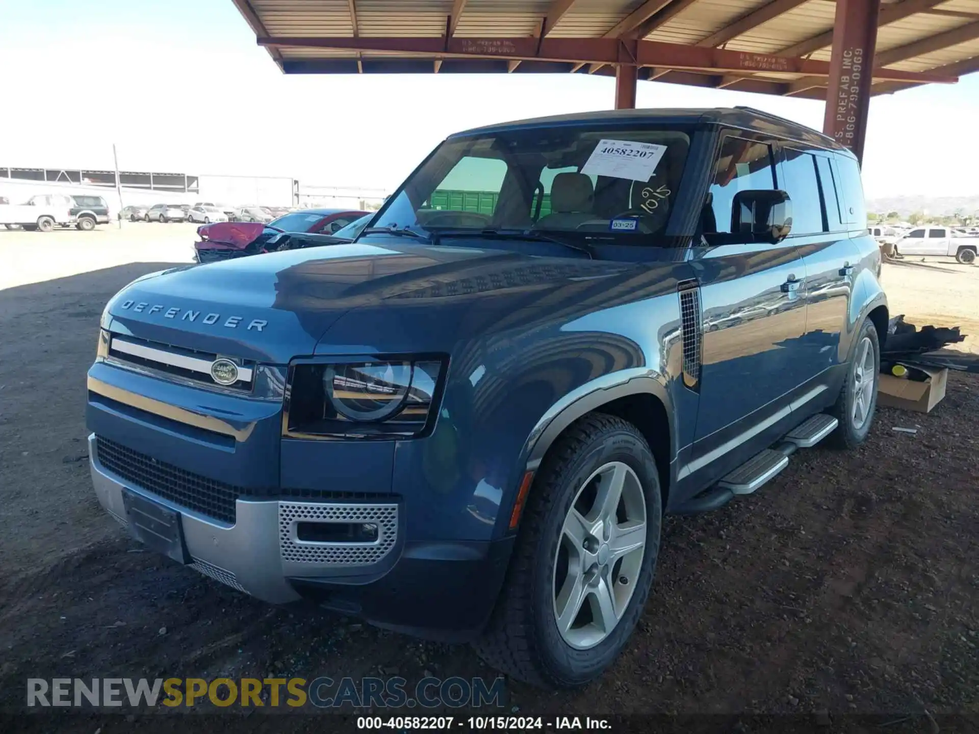 2 fotografías del automóvil dañado SALEP7RU7M2049201 LAND ROVER DEFENDER 2021