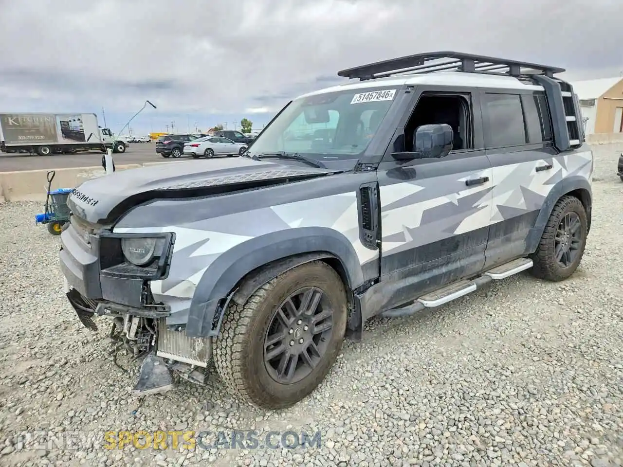 1 fotografías del automóvil dañado SALEPERU2M2059462 LAND ROVER DEFENDER 2021