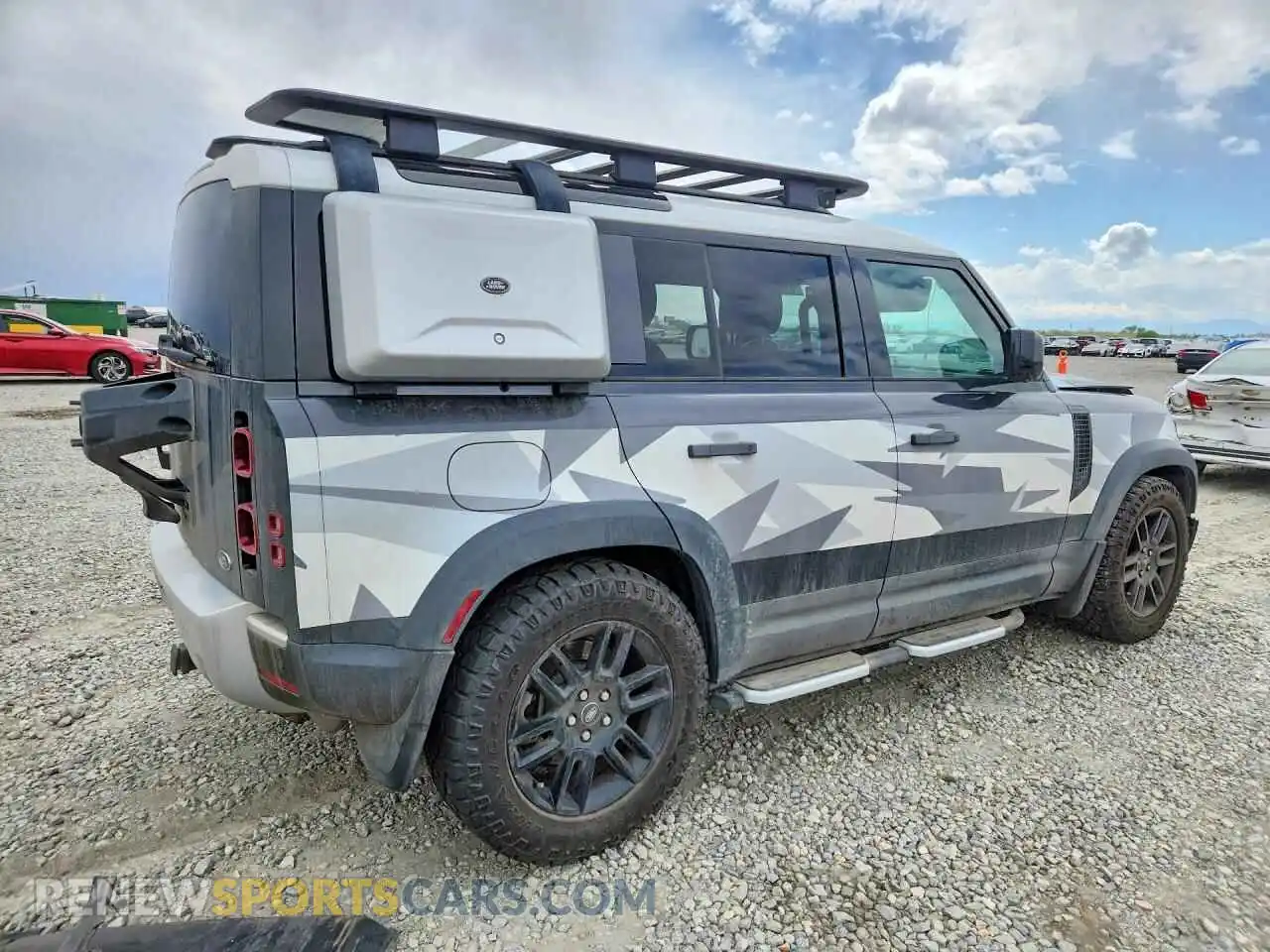 3 fotografías del automóvil dañado SALEPERU2M2059462 LAND ROVER DEFENDER 2021