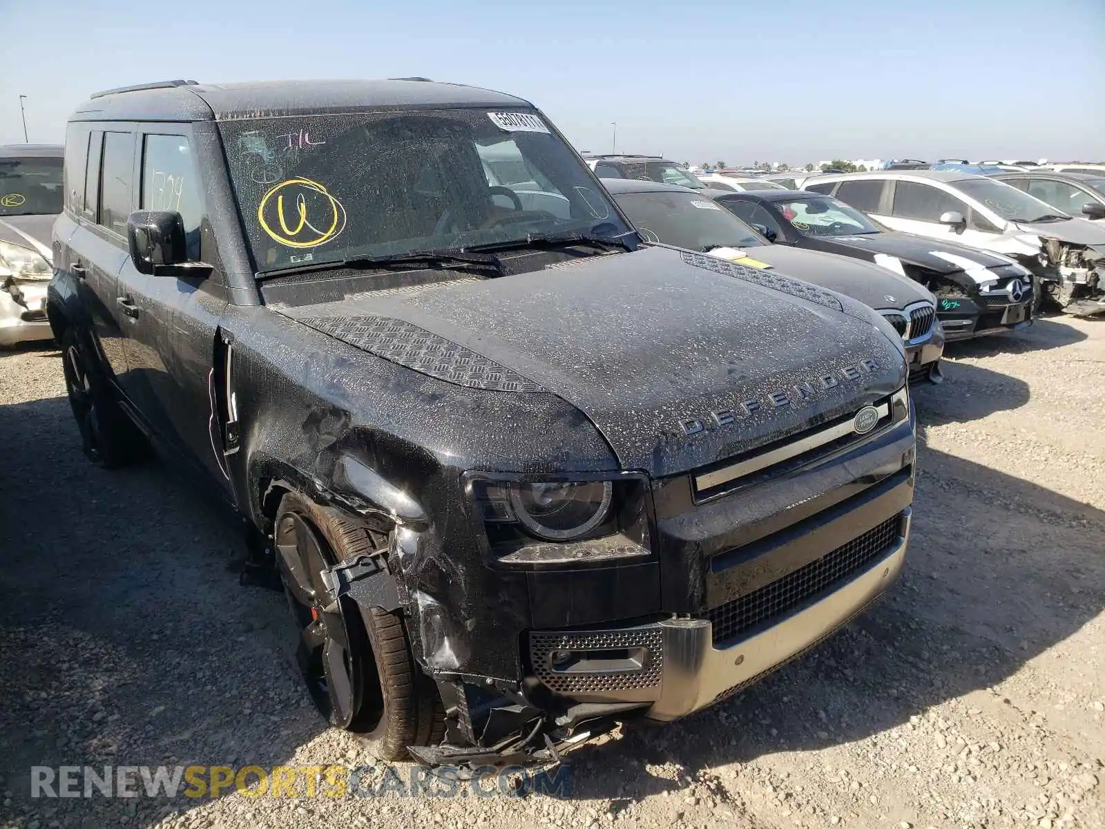 1 Photograph of a damaged car SALEX7RU1M2061621 LAND ROVER DEFENDER 2021