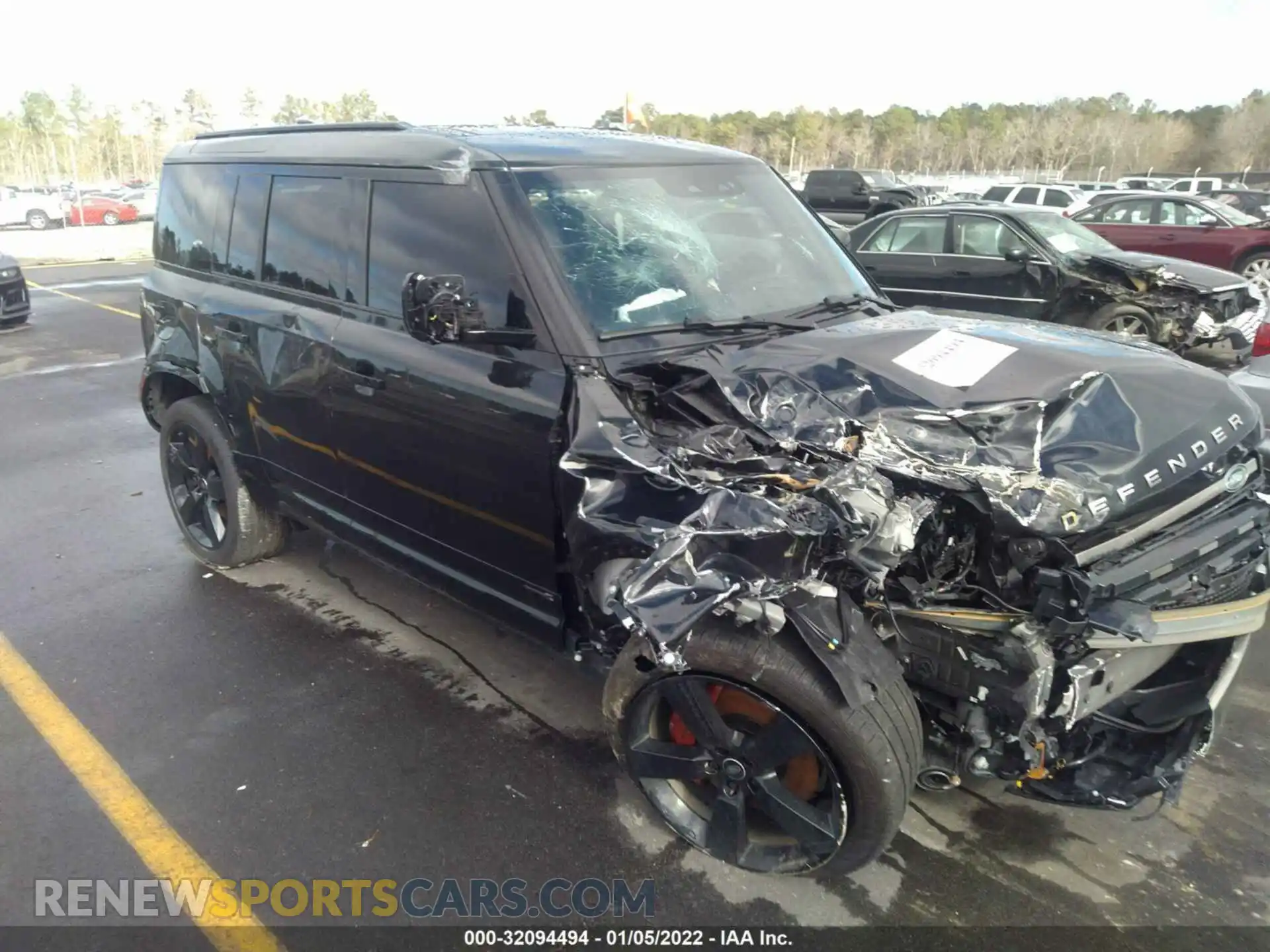 1 fotografías del automóvil dañado SALEX7RU5M2062254 LAND ROVER DEFENDER 2021