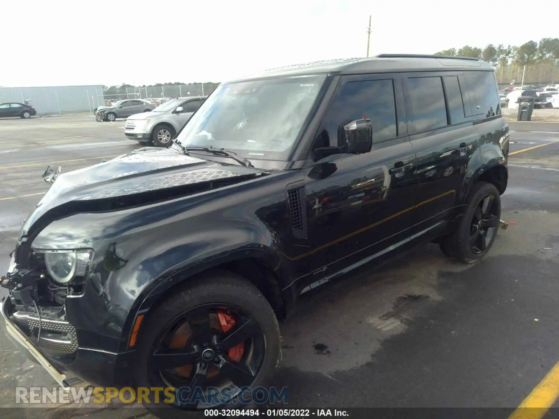 2 fotografías del automóvil dañado SALEX7RU5M2062254 LAND ROVER DEFENDER 2021