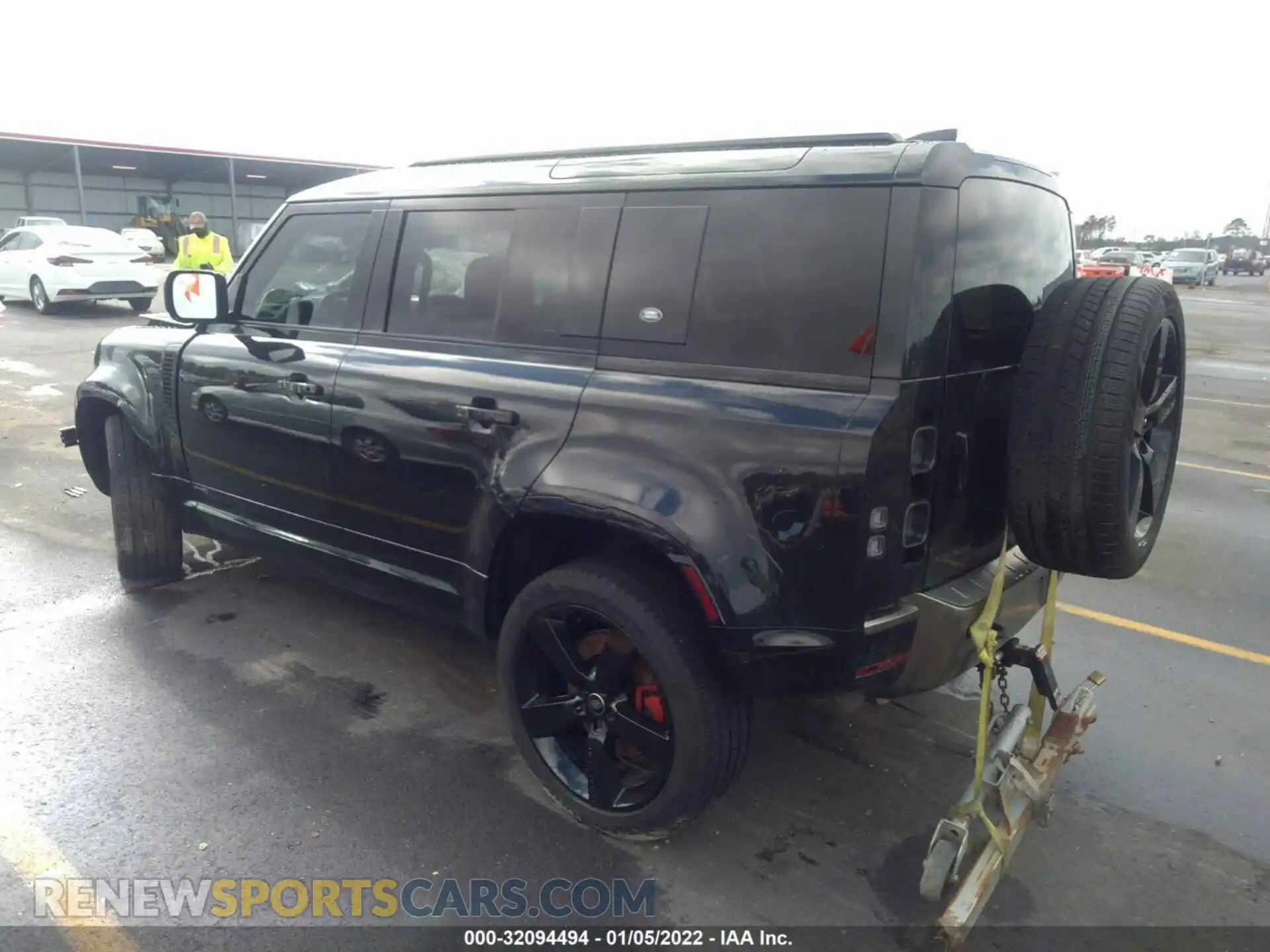 3 fotografías del automóvil dañado SALEX7RU5M2062254 LAND ROVER DEFENDER 2021