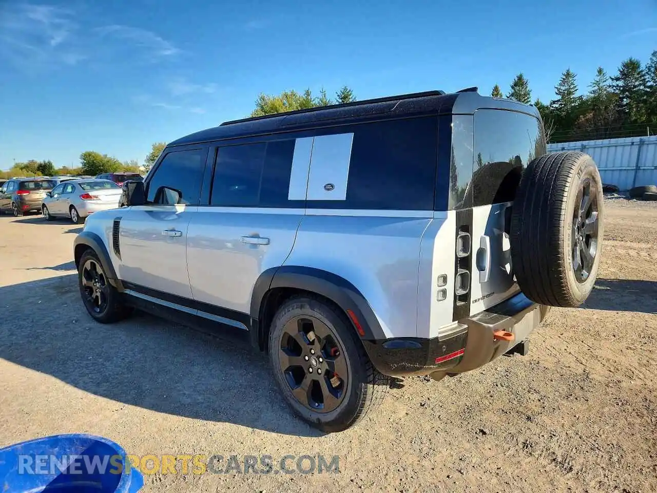 2 fotografías del automóvil dañado SALEX7RU7M2040885 LAND ROVER DEFENDER 2021