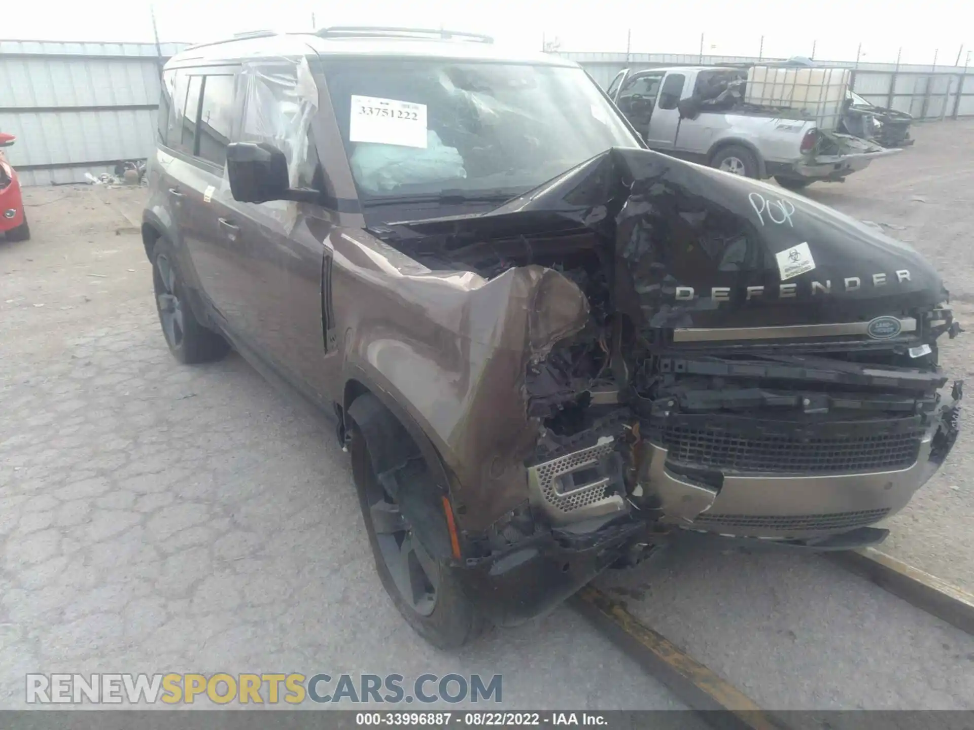 1 Photograph of a damaged car SALEXERU0M2046466 LAND ROVER DEFENDER 2021