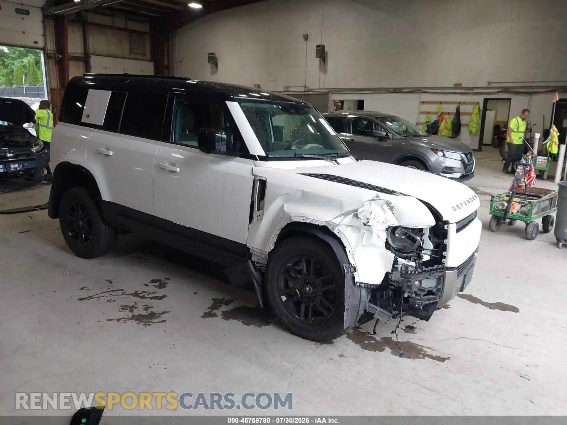 1 fotografías del automóvil dañado SALE27EU7P2144513 LAND ROVER DEFENDER 2023