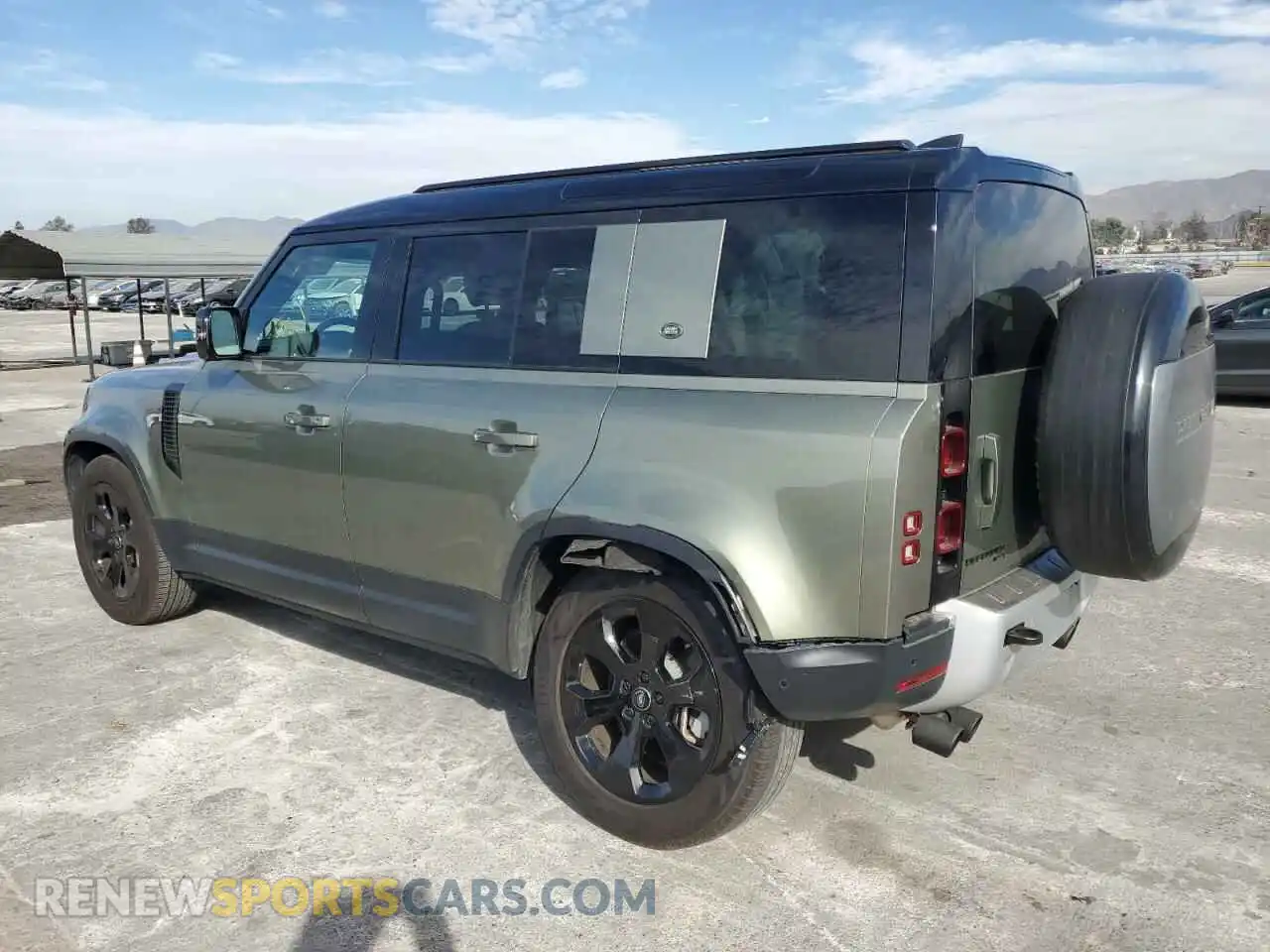 2 fotografías del automóvil dañado SALEPEEU3P2150198 LAND ROVER DEFENDER 2023