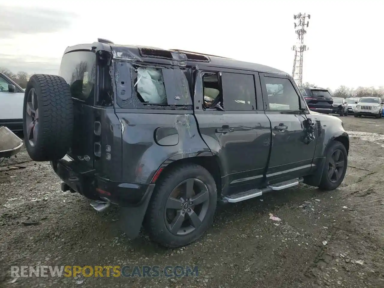 3 Photograph of a damaged car SALEWEEE9P2204485 LAND ROVER DEFENDER 2023