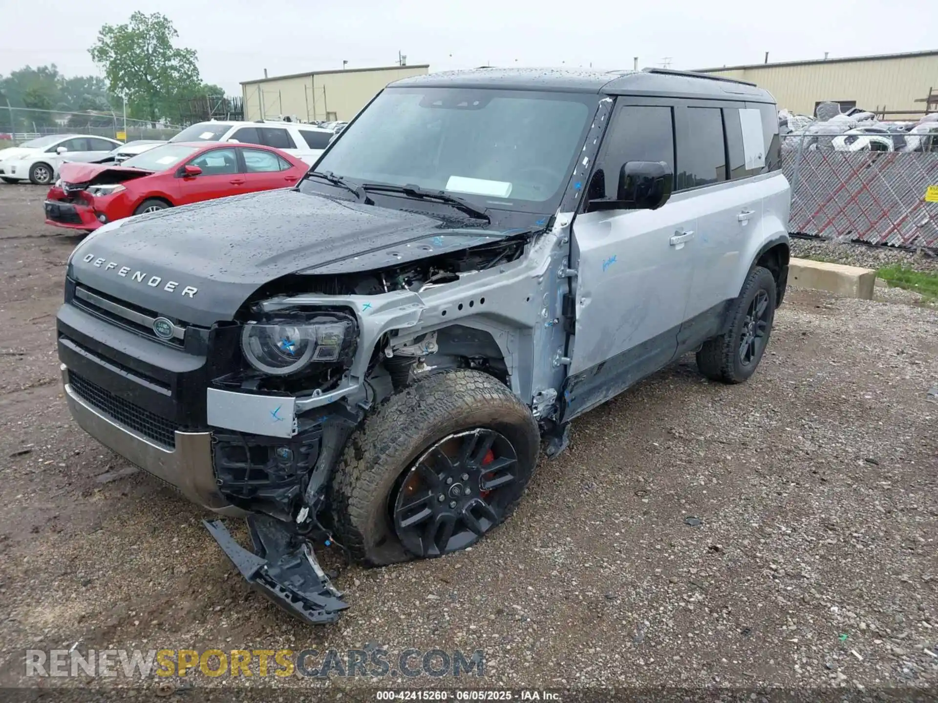 2 Photograph of a damaged car SALEX7EU3R2271831 LAND ROVER DEFENDER 2024