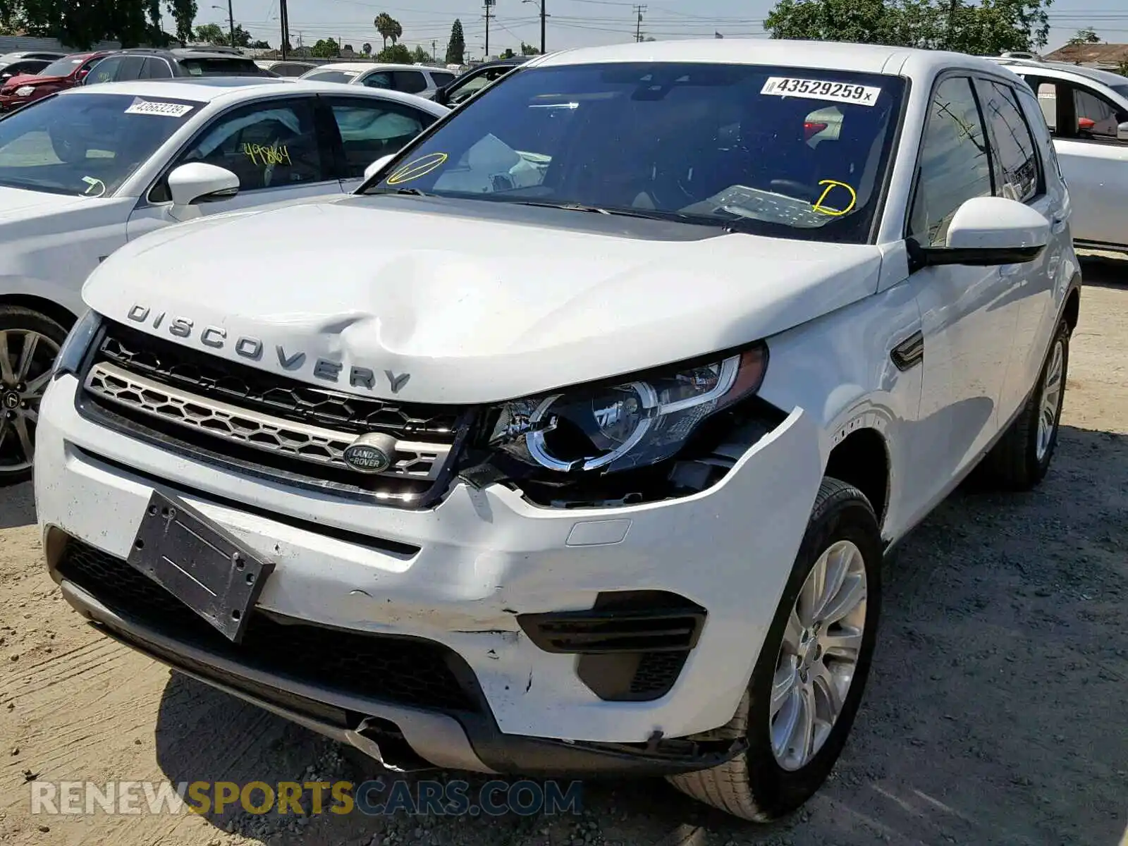 2 fotografías del automóvil dañado SALCP2FX4KH808602 LAND ROVER DISCOVERY 2019