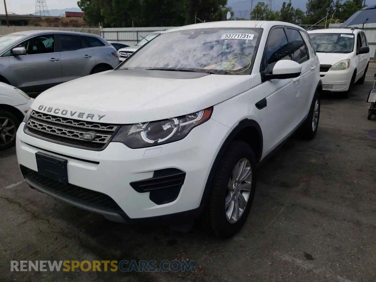 2 fotografías del automóvil dañado SALCP2FXXKH809186 LAND ROVER DISCOVERY 2019