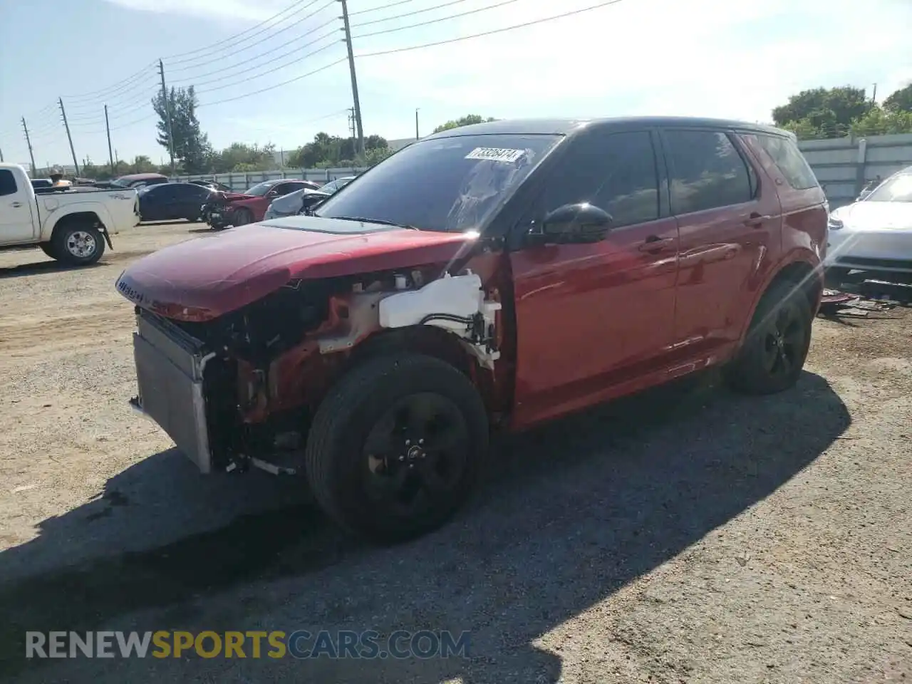 1 Photograph of a damaged car SALCT2FX7MH883602 LAND ROVER DISCOVERY 2021