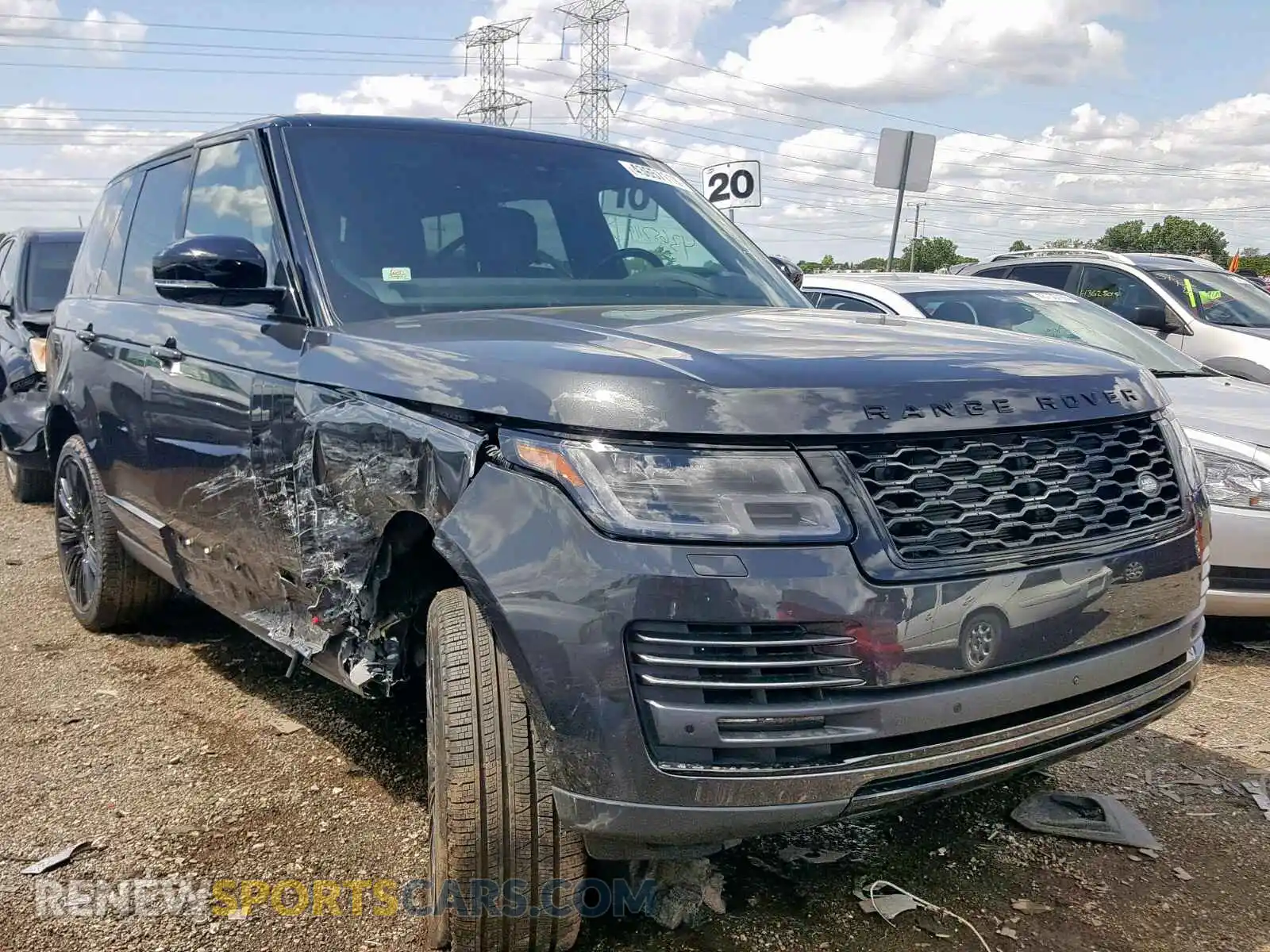 1 Photograph of a damaged car SALGS2RE2KA544007 LAND ROVER RANGE ROVE 2019