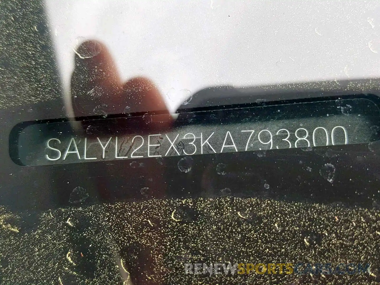 10 Photograph of a damaged car SALYL2EX3KA793800 LAND ROVER RANGE ROVE 2019