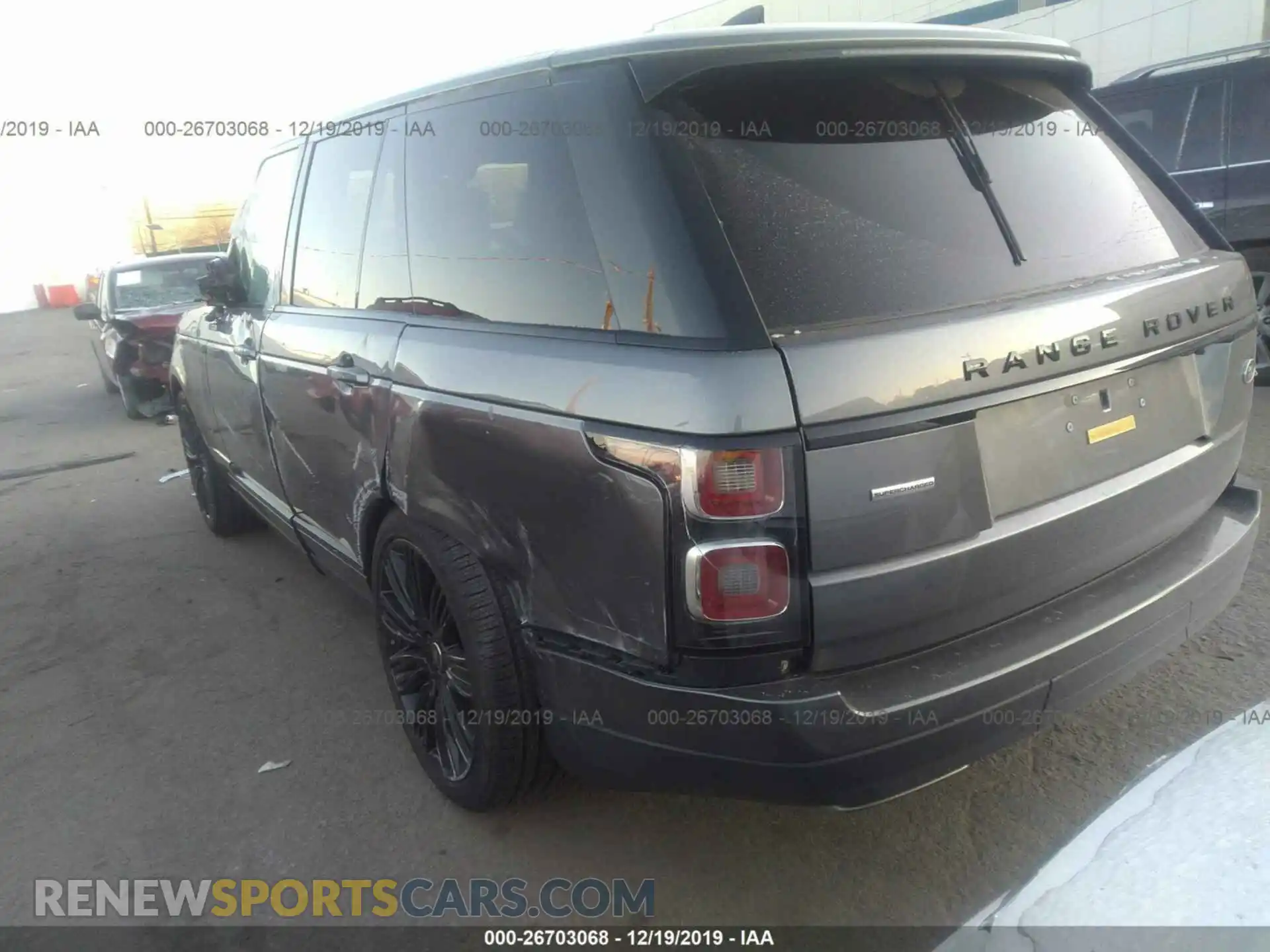 3 Photograph of a damaged car SALGS2RE0KA559878 LAND ROVER RANGE ROVER 2019
