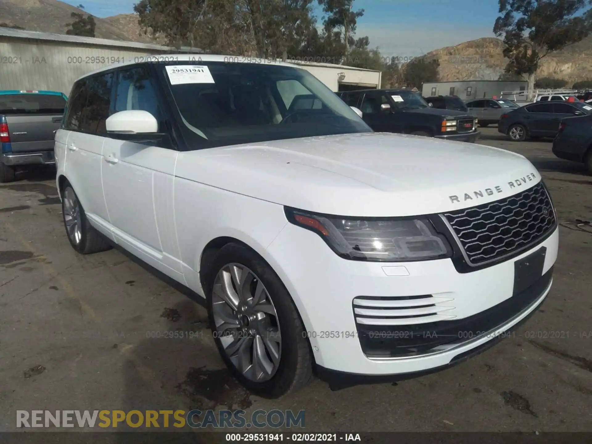 1 Photograph of a damaged car SALGS2SV0KA552844 LAND ROVER RANGE ROVER 2019