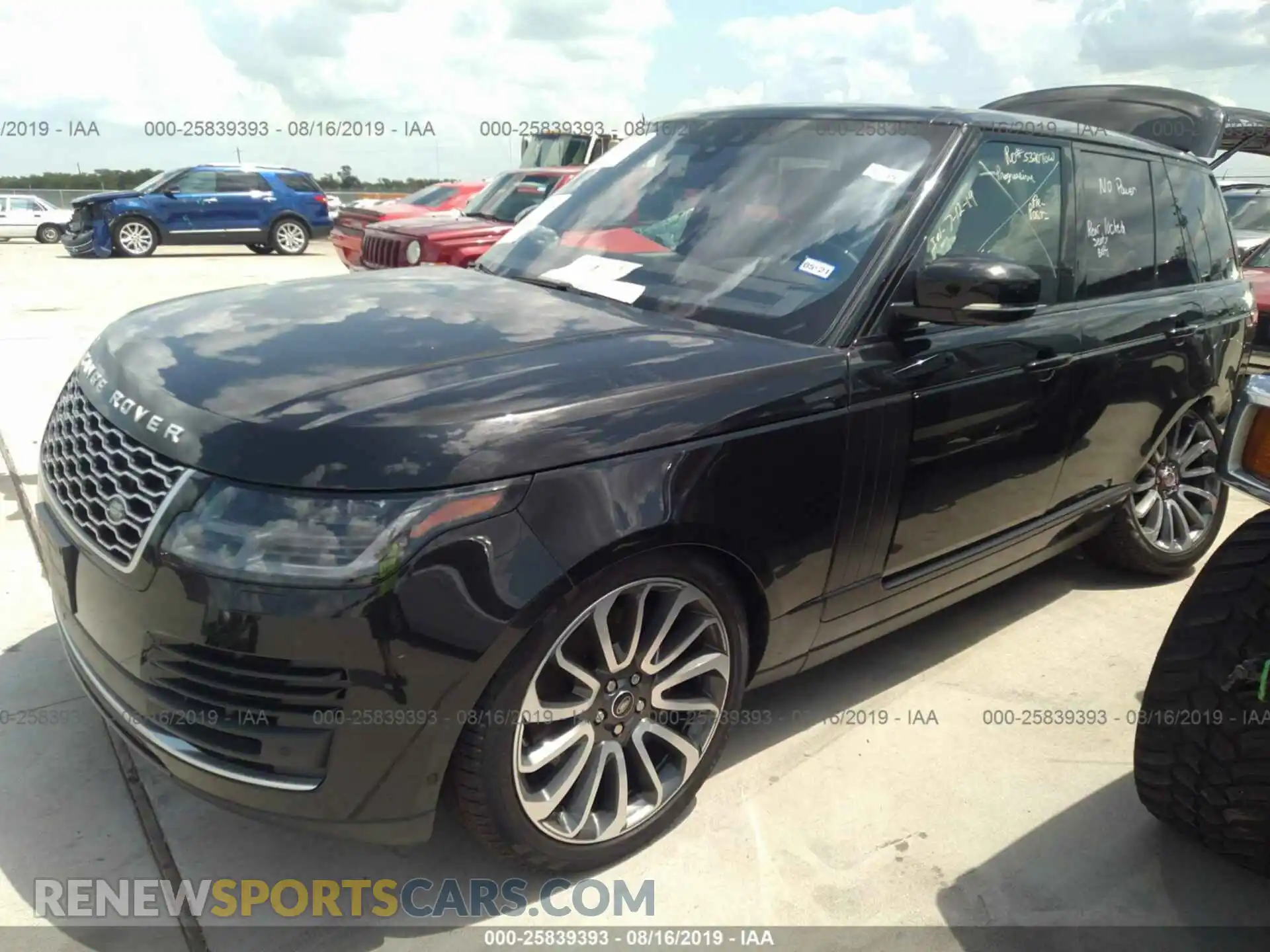 2 Photograph of a damaged car SALGS2SV1KA556563 LAND ROVER RANGE ROVER 2019