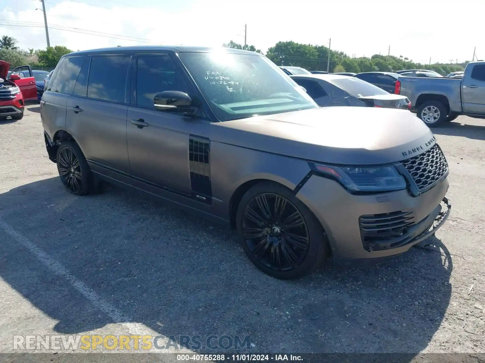1 Photograph of a damaged car SALGS5RE5KA550840 LAND ROVER RANGE ROVER 2019