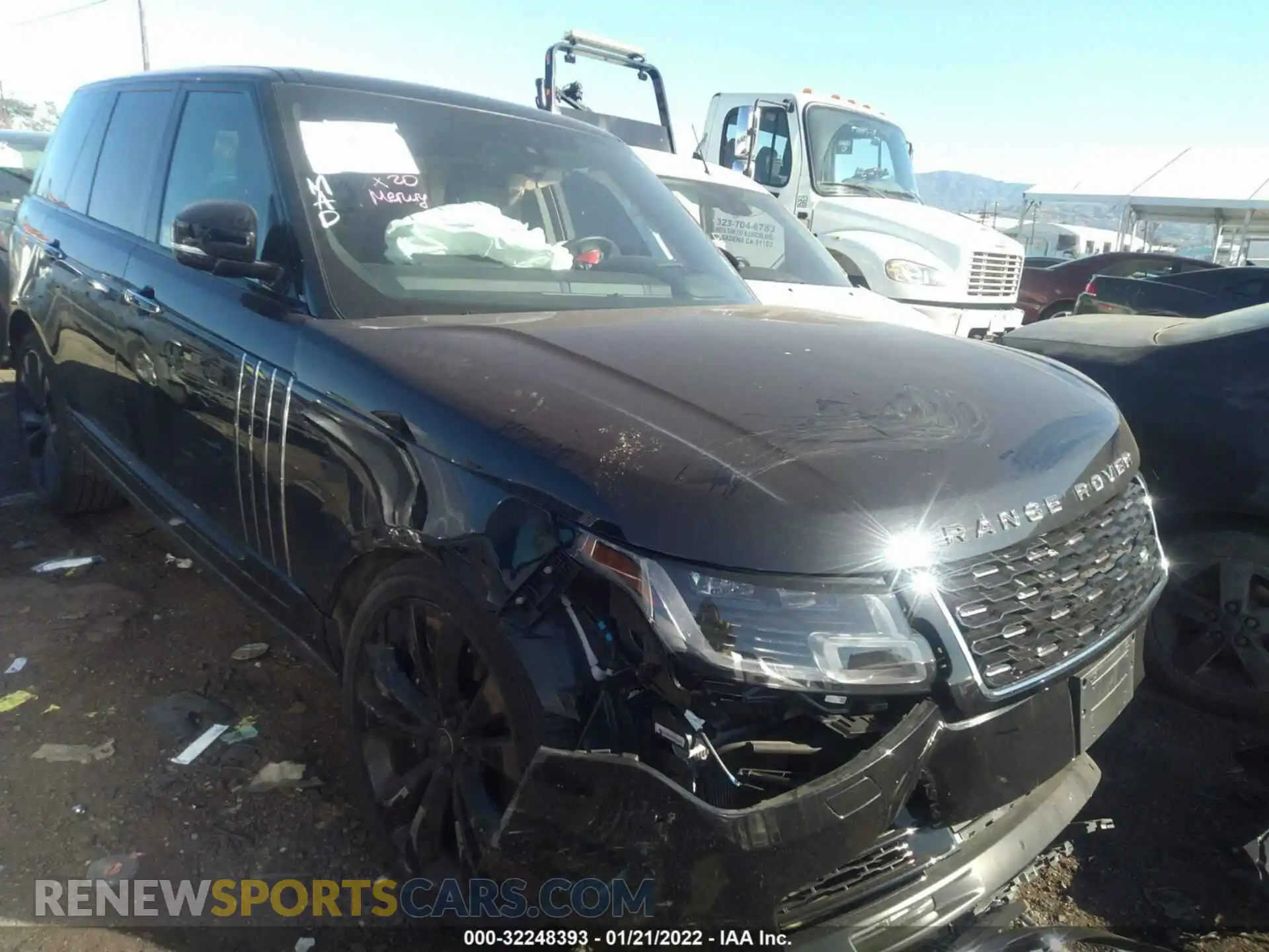 1 Photograph of a damaged car SALGW2RE2MA419161 LAND ROVER RANGE ROVER 2021