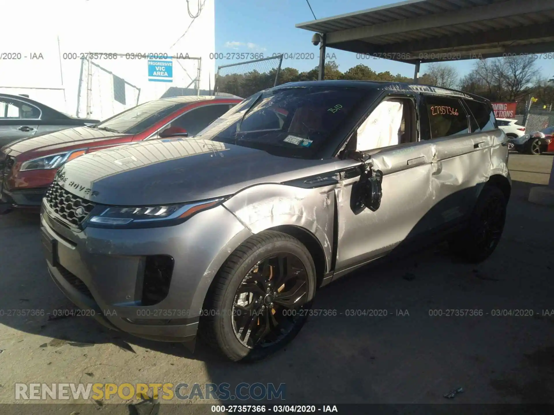 2 Photograph of a damaged car SALZJ2FX1LH074398 LAND ROVER RANGE ROVER EVOQU 2020