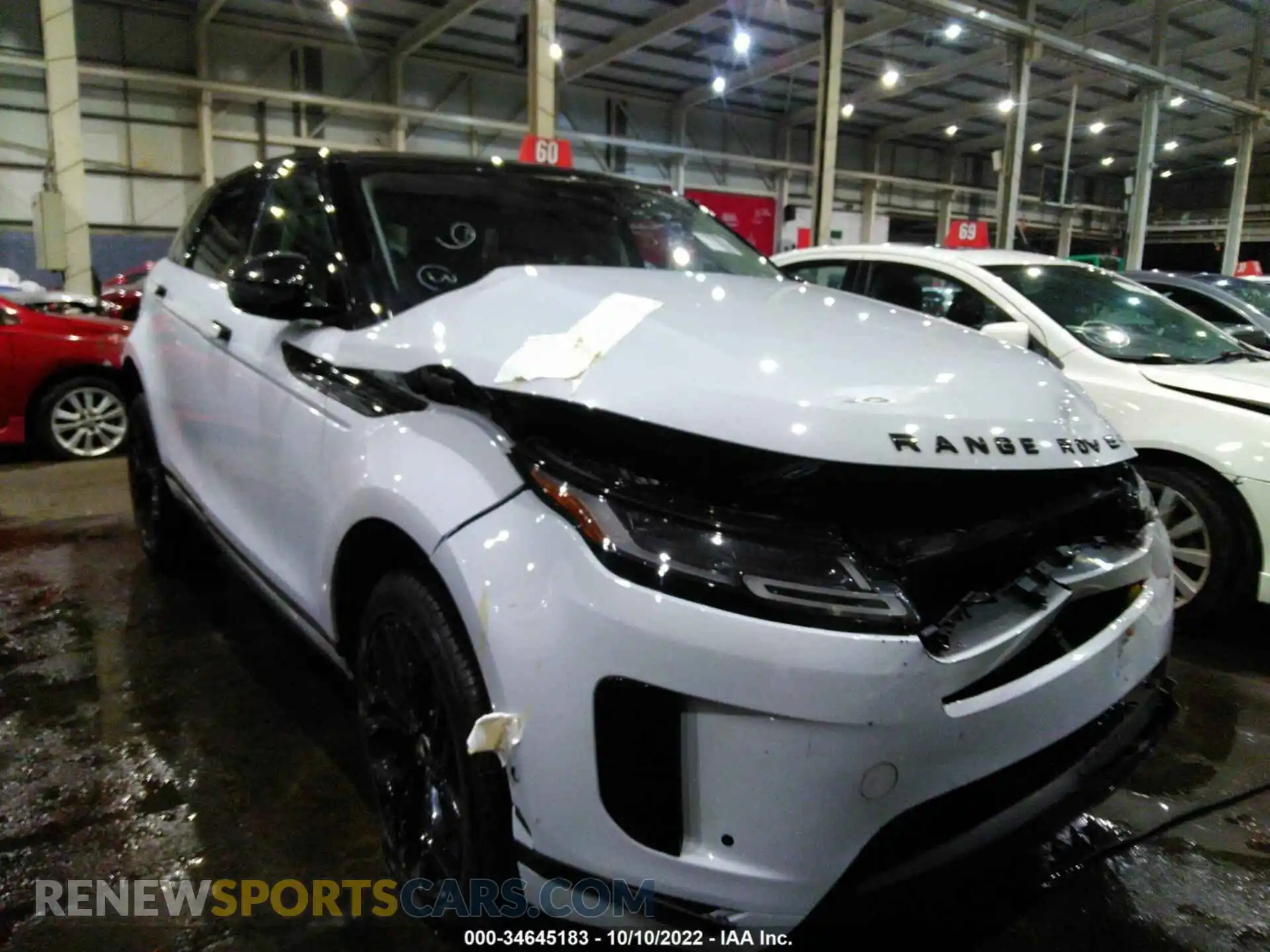 1 Photograph of a damaged car 00LZP2FX4LH112415 LAND ROVER RANGE ROVER EVOQUE 2020