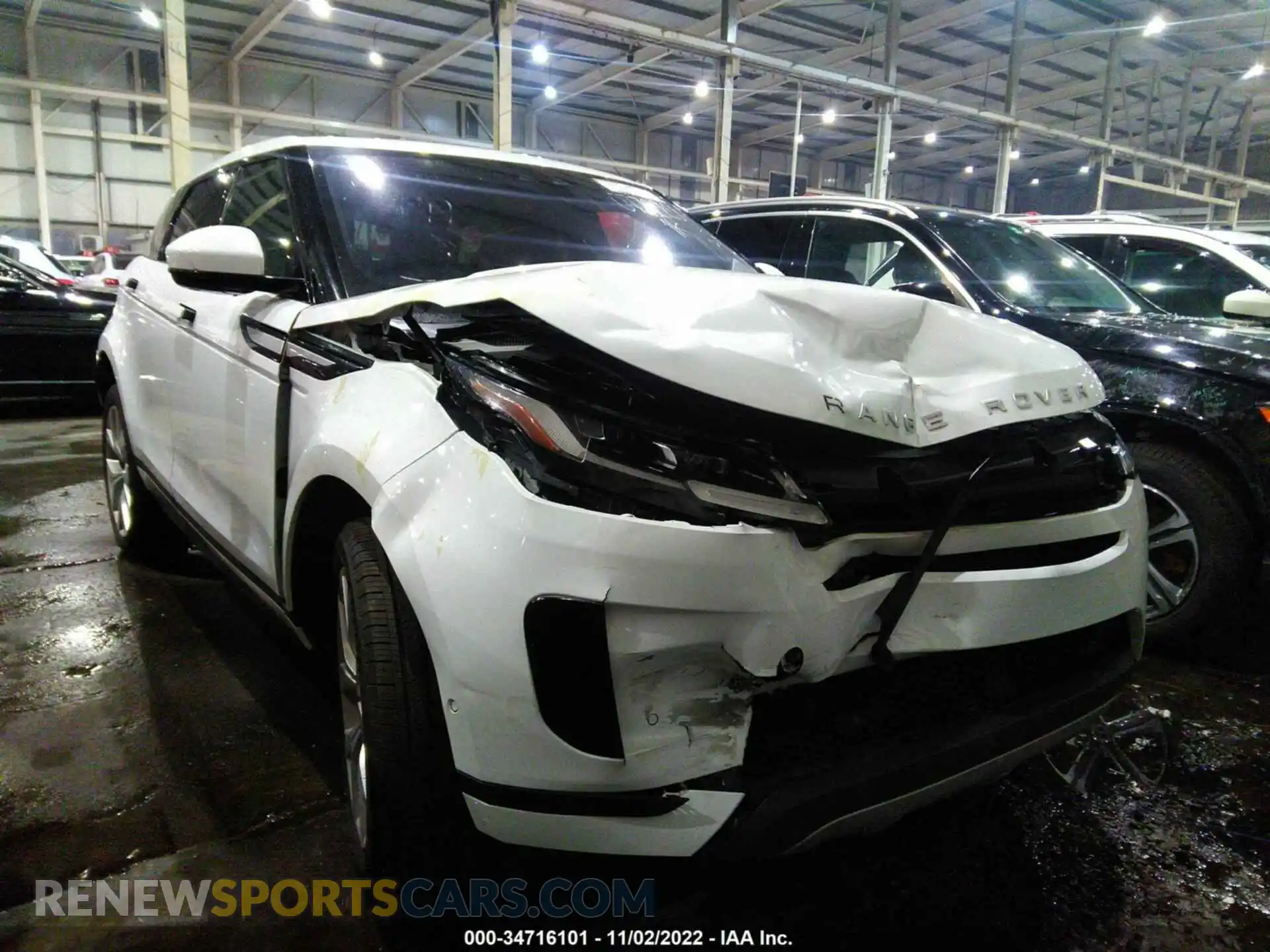 1 Photograph of a damaged car 00LZP2FXXLH077220 LAND ROVER RANGE ROVER EVOQUE 2020
