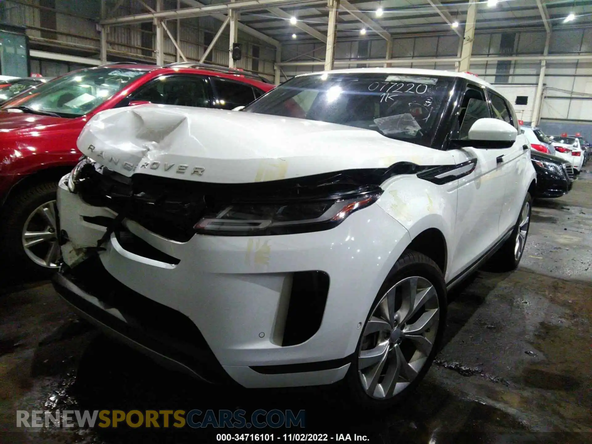 2 Photograph of a damaged car 00LZP2FXXLH077220 LAND ROVER RANGE ROVER EVOQUE 2020