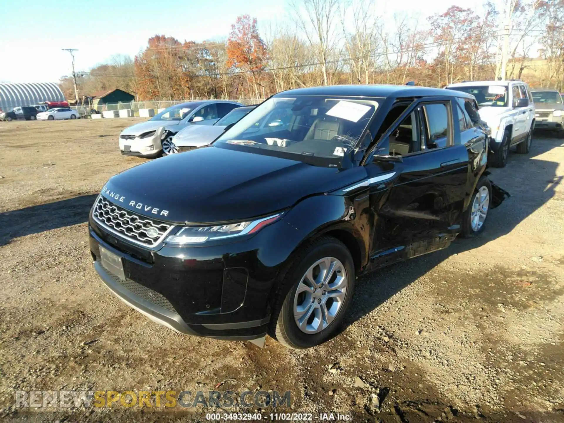 2 Фотография поврежденного автомобиля SALZJ2FX0LH017366 LAND ROVER RANGE ROVER EVOQUE 2020