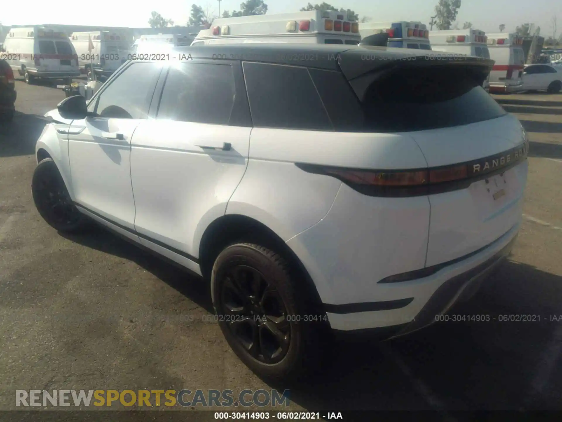 3 Фотография поврежденного автомобиля SALZJ2FX3LH104033 LAND ROVER RANGE ROVER EVOQUE 2020