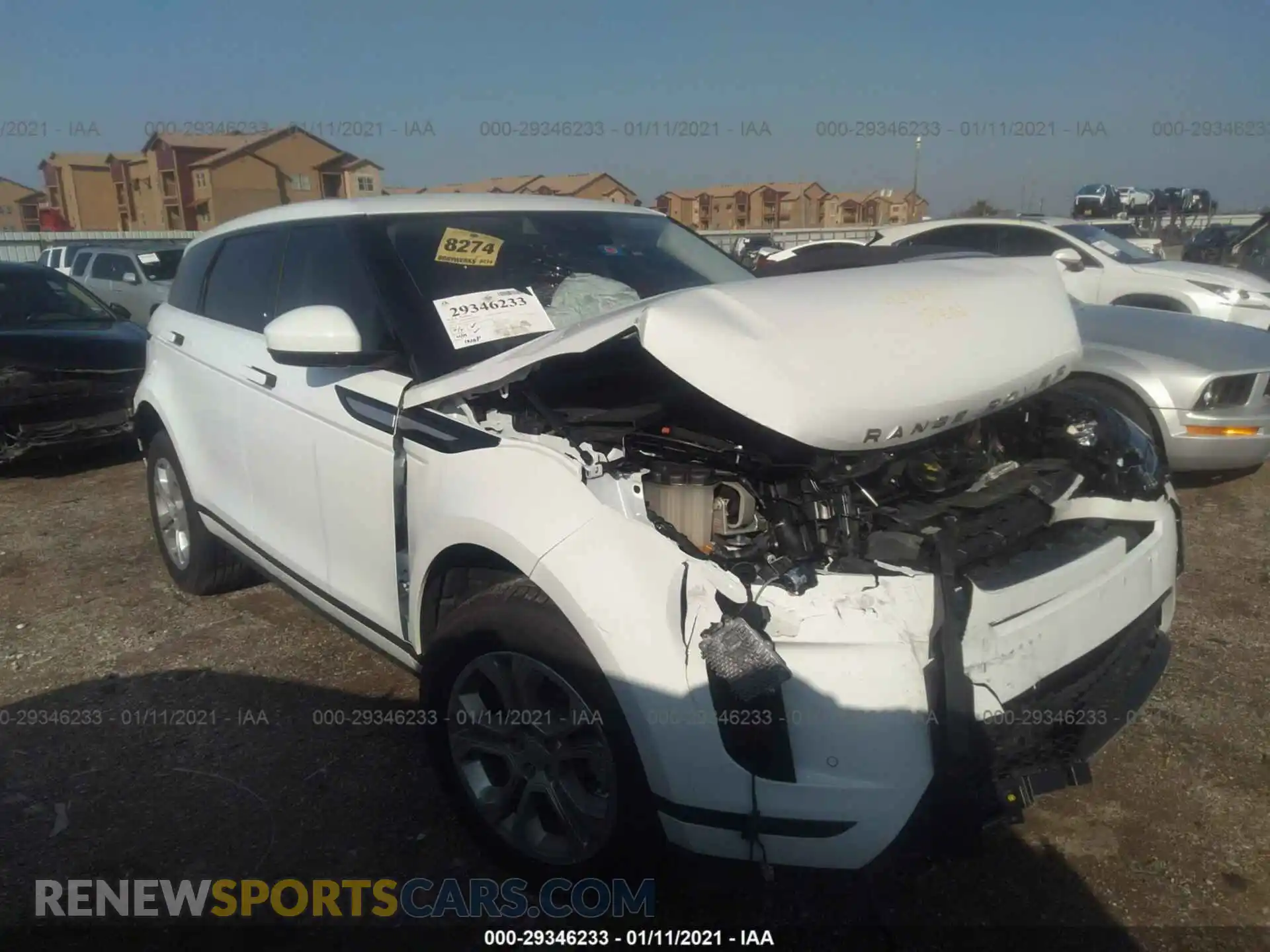 1 Photograph of a damaged car SALZJ2FX4LH100847 LAND ROVER RANGE ROVER EVOQUE 2020