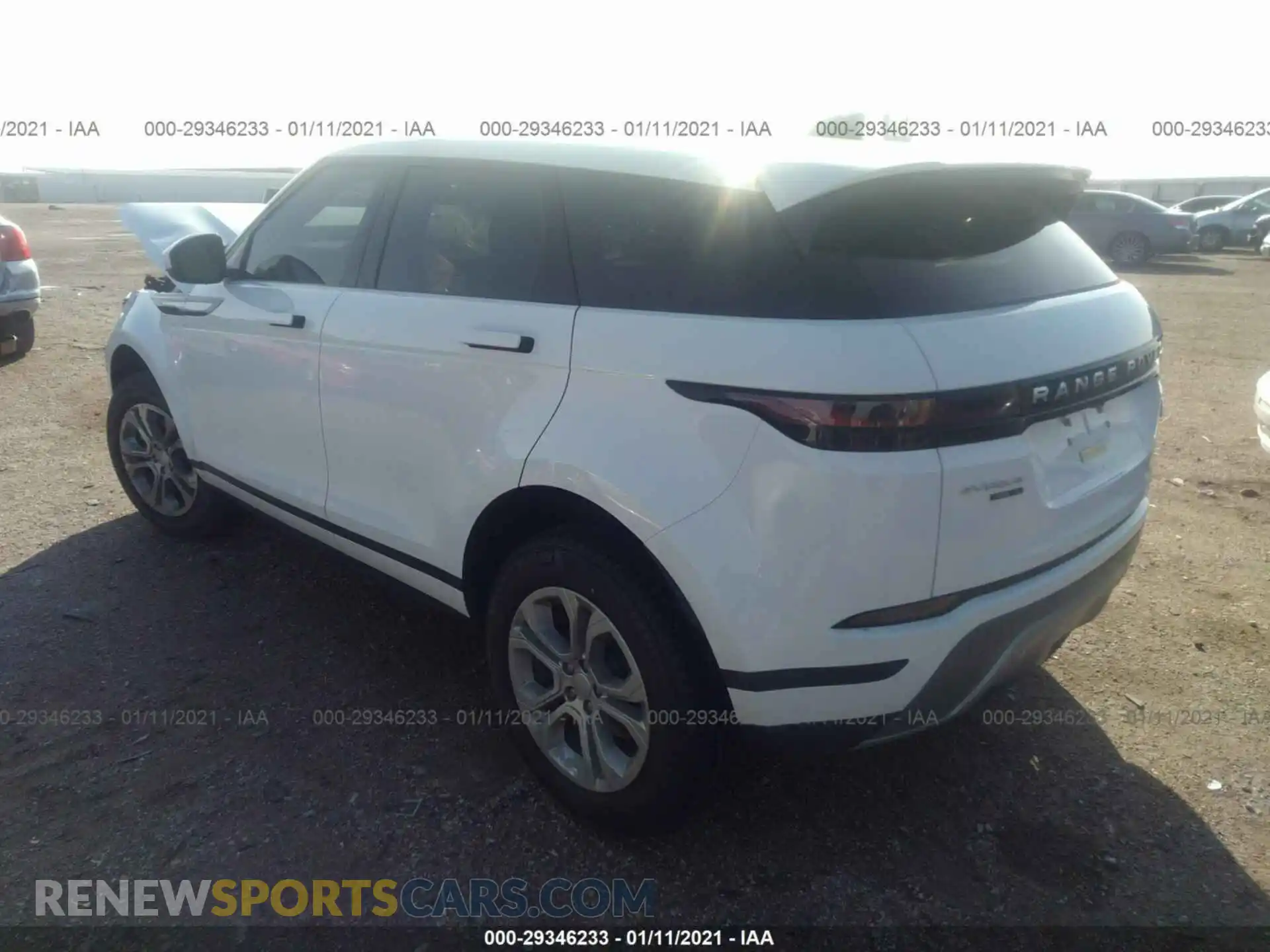 3 Photograph of a damaged car SALZJ2FX4LH100847 LAND ROVER RANGE ROVER EVOQUE 2020