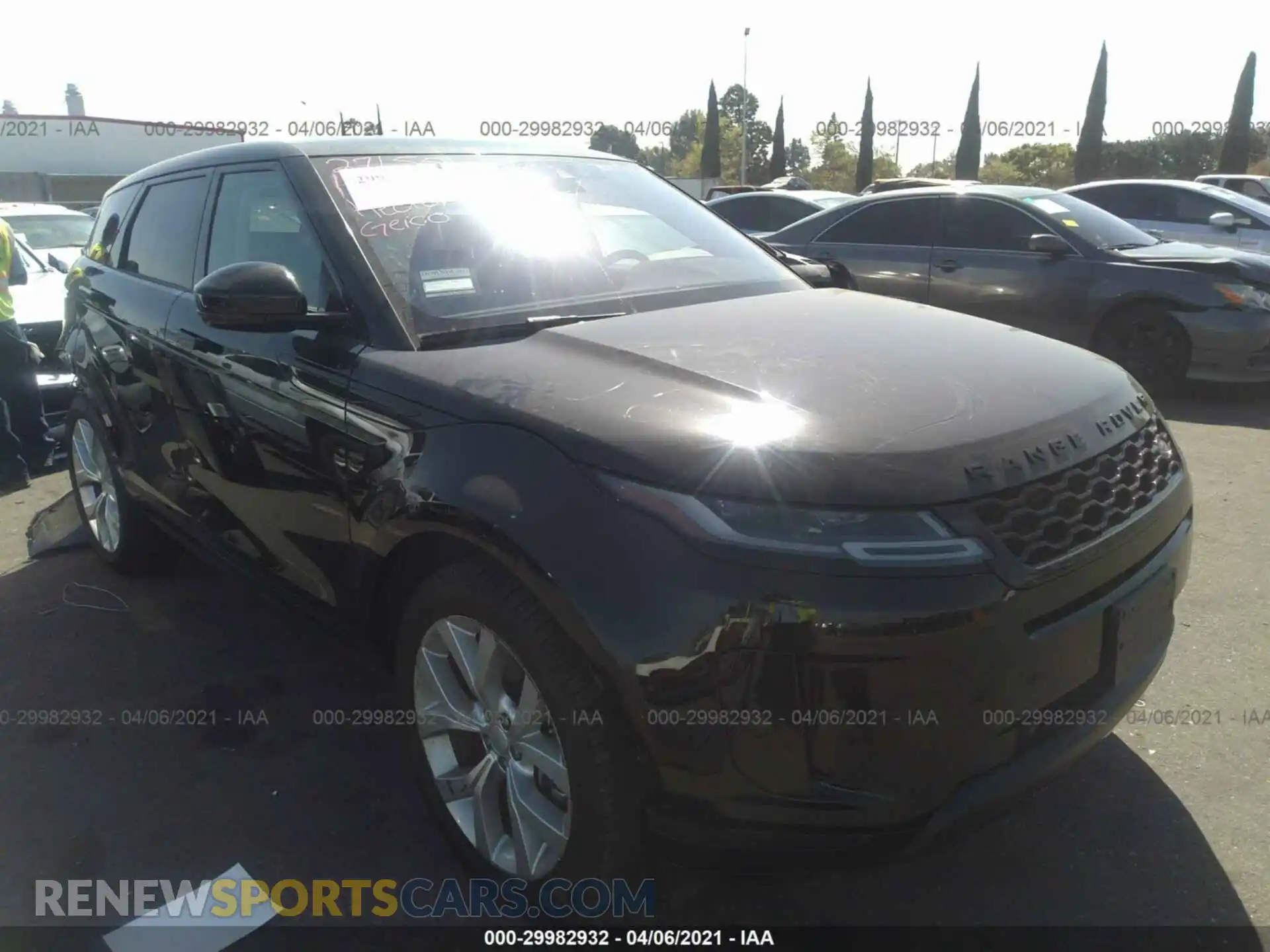 1 Photograph of a damaged car SALZP2FX6LH043534 LAND ROVER RANGE ROVER EVOQUE 2020