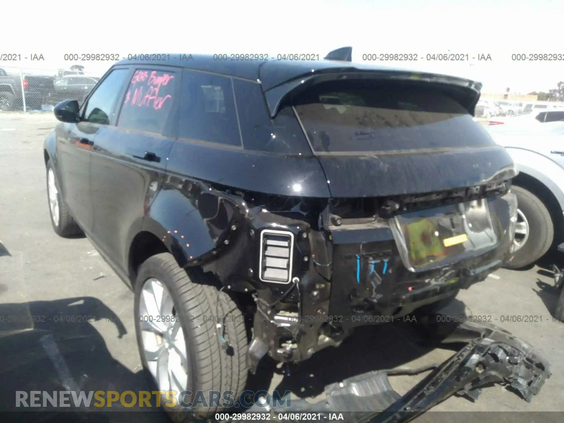 3 Photograph of a damaged car SALZP2FX6LH043534 LAND ROVER RANGE ROVER EVOQUE 2020