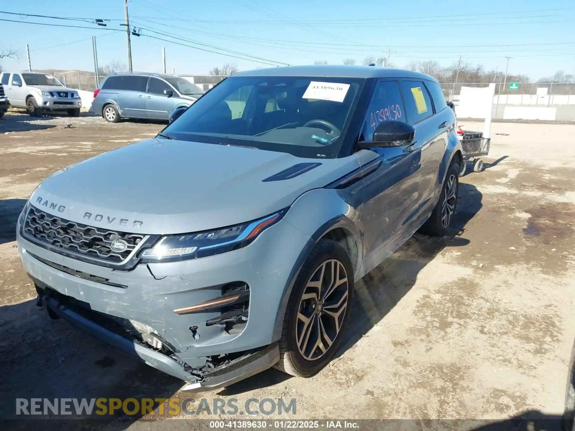 2 fotografías del automóvil dañado SALZT2FX3PH187947 LAND ROVER RANGE ROVER EVOQUE 2023