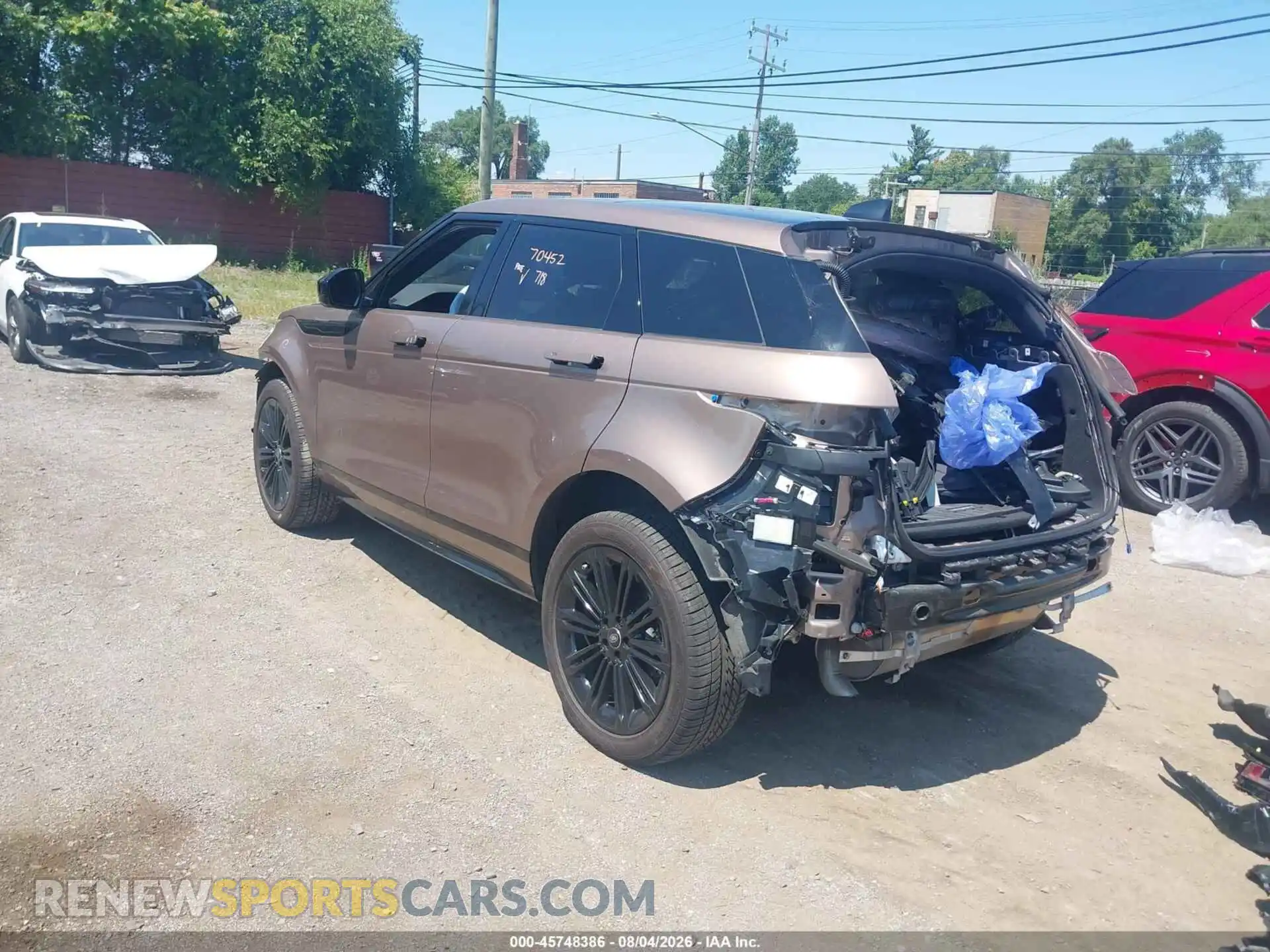 3 Фотография поврежденного автомобиля SALZL2FX5RH250100 LAND ROVER RANGE ROVER EVOQUE 2024