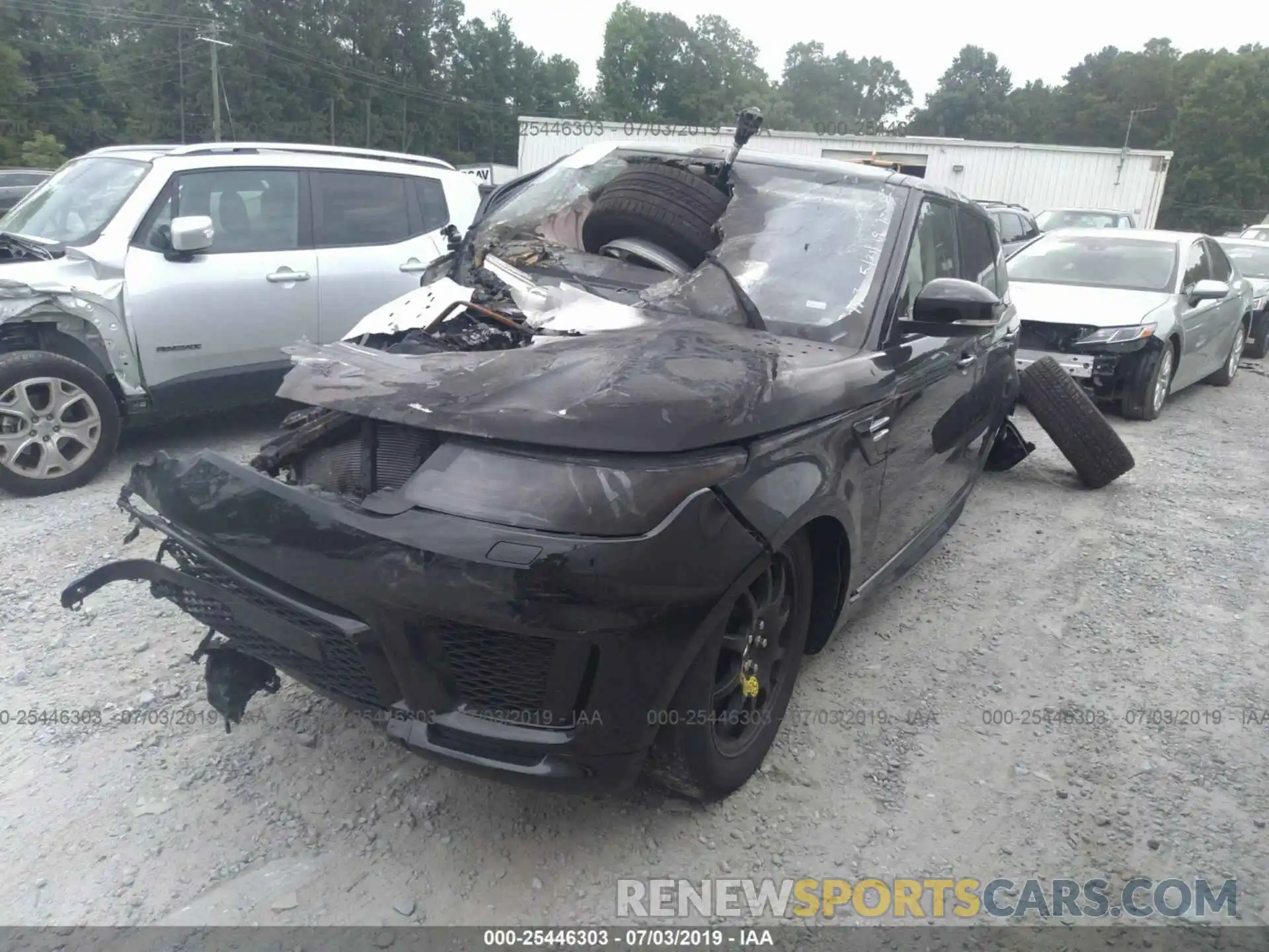 2 Photograph of a damaged car SALWR2RV9KA419903 LAND ROVER RANGE ROVER SPORT 2019
