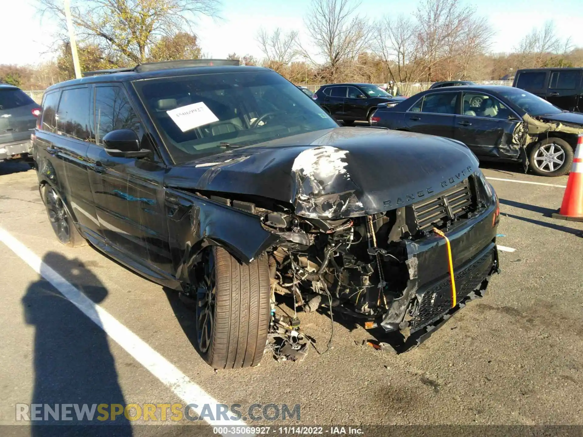 1 Photograph of a damaged car SALWR2SU2MA790955 LAND ROVER RANGE ROVER SPORT 2021