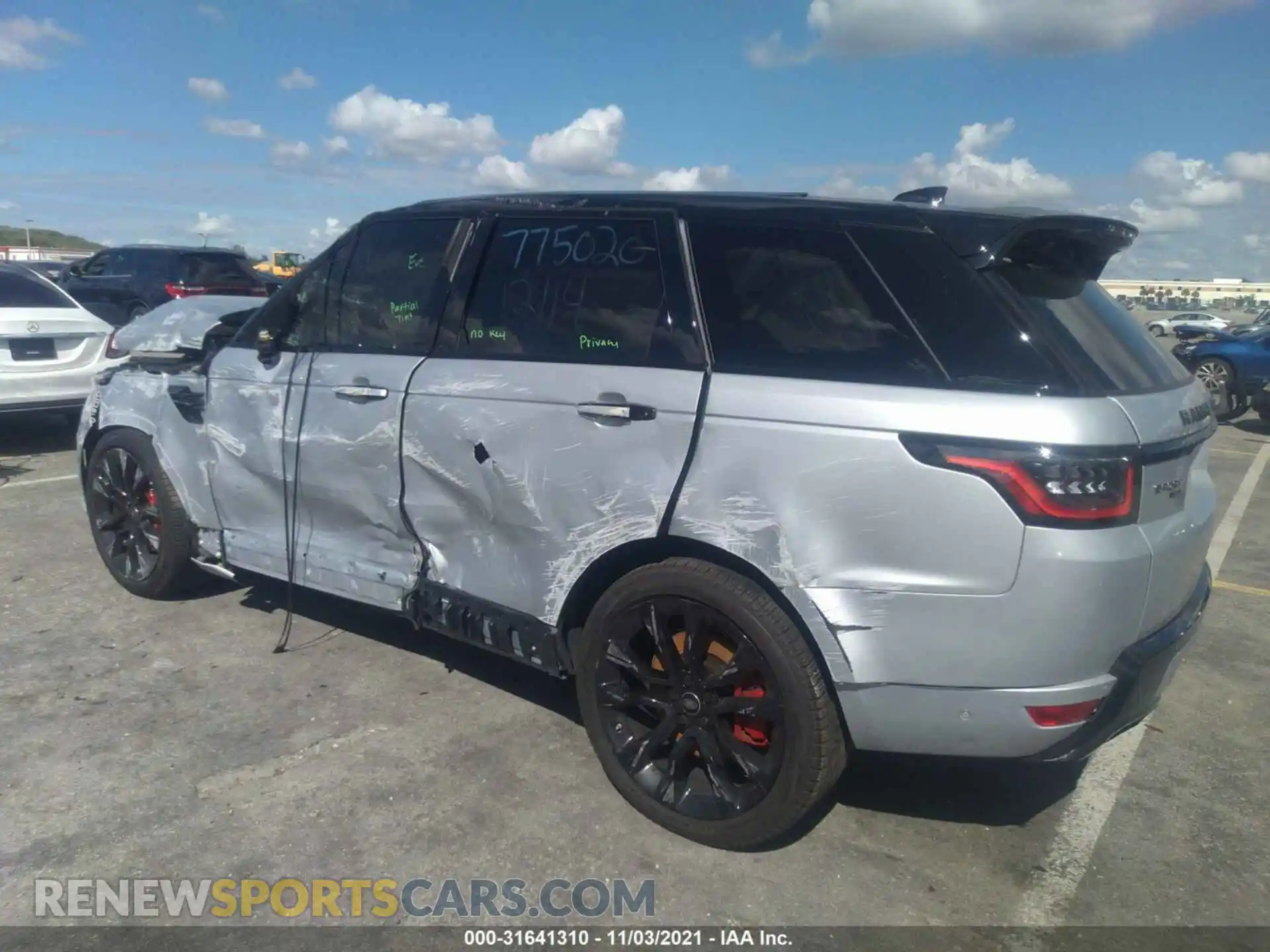 3 Photograph of a damaged car SALWS2RU1MA775020 LAND ROVER RANGE ROVER SPORT 2021