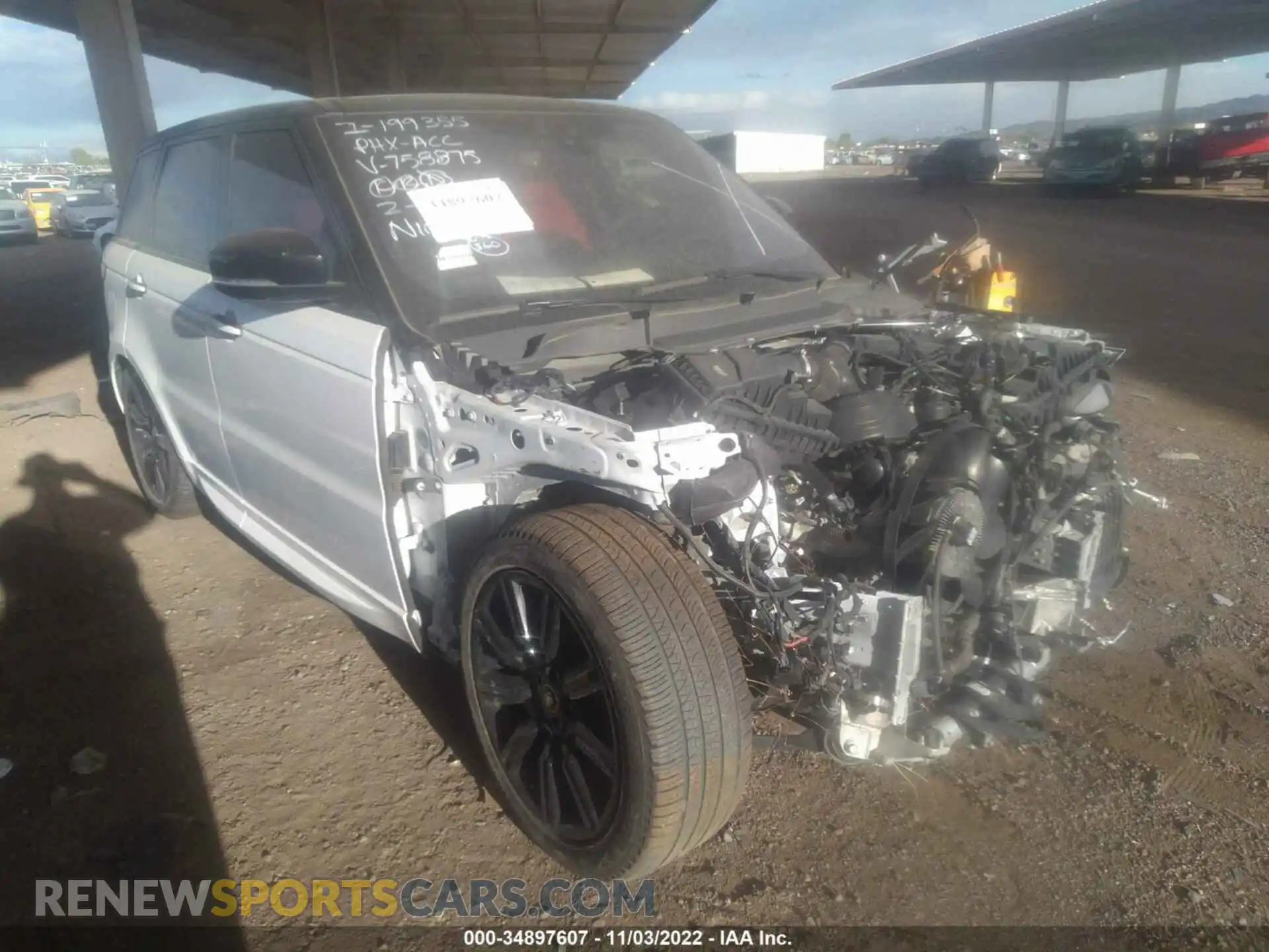 1 Photograph of a damaged car SALWS2RU6MA758875 LAND ROVER RANGE ROVER SPORT 2021