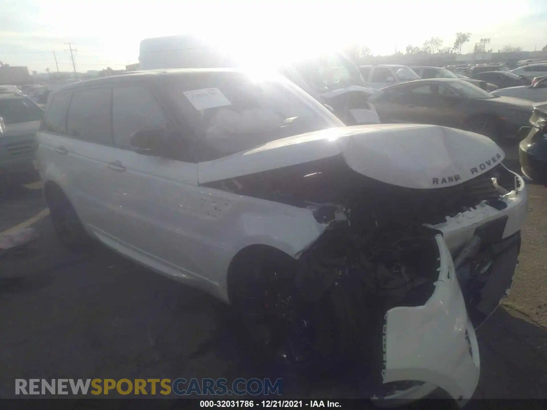 1 Photograph of a damaged car SALWS2RUXMA778255 LAND ROVER RANGE ROVER SPORT 2021