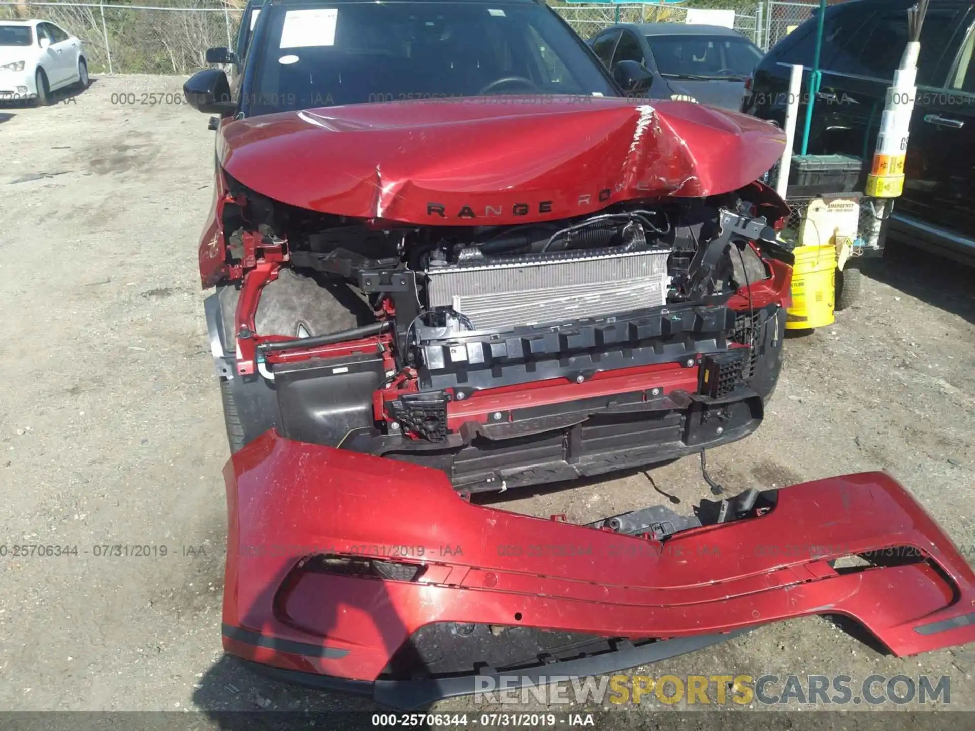 6 Photograph of a damaged car SALYB2EX5KA795227 LAND ROVER RANGE ROVER VELAR 2019