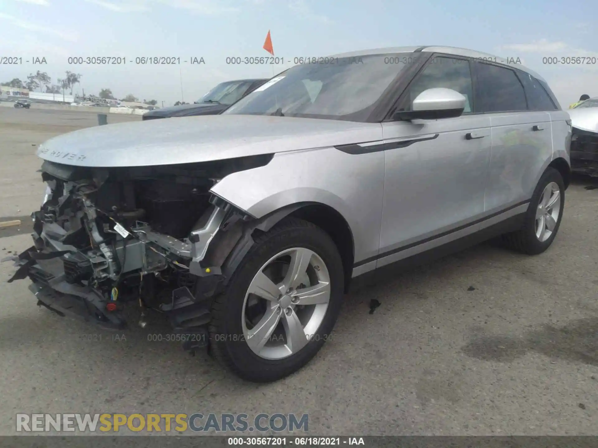 2 Photograph of a damaged car SALYB2EX8KA236089 LAND ROVER RANGE ROVER VELAR 2019