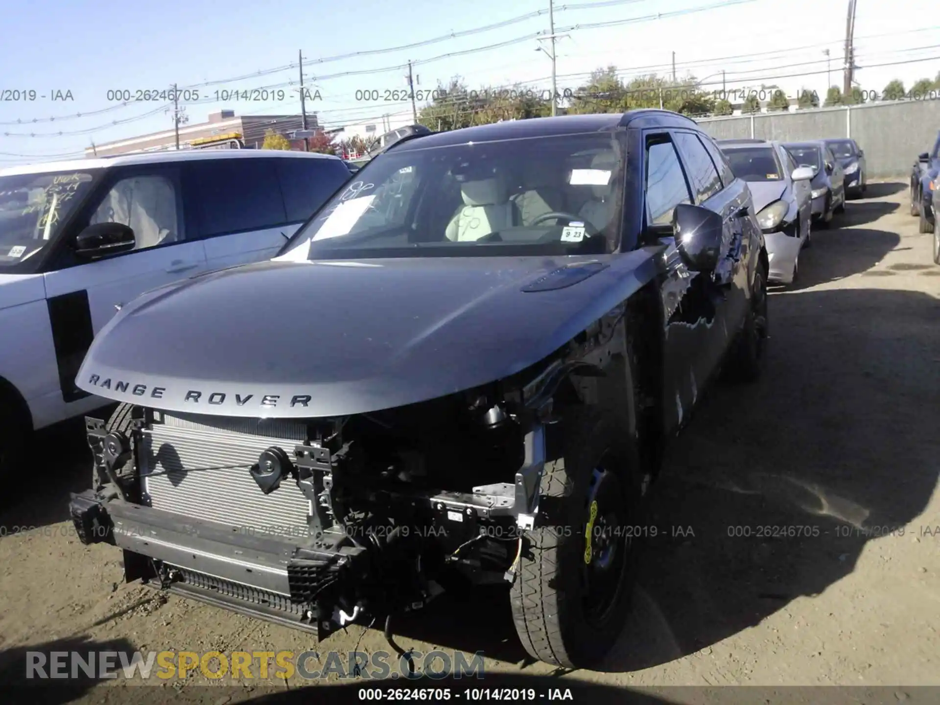 2 Photograph of a damaged car SALYL2EV3KA787364 LAND ROVER RANGE ROVER VELAR 2019
