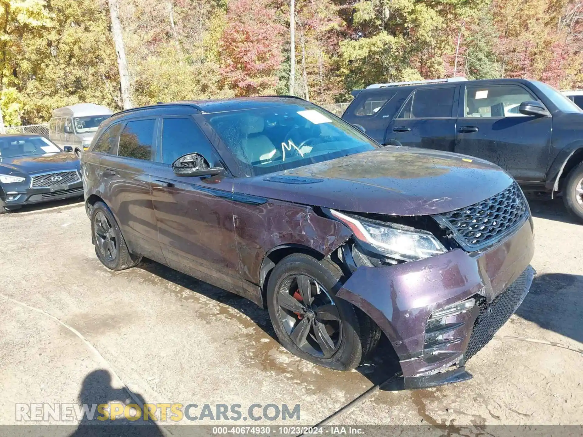 1 Photograph of a damaged car SALYL2EX0KA222975 LAND ROVER RANGE ROVER VELAR 2019