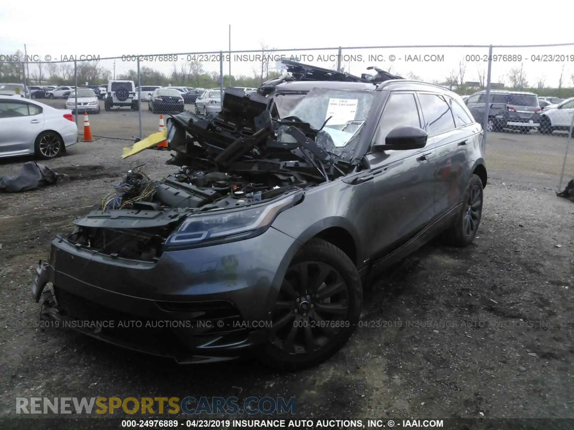2 Photograph of a damaged car SALYL2EX0KA794337 LAND ROVER RANGE ROVER VELAR 2019