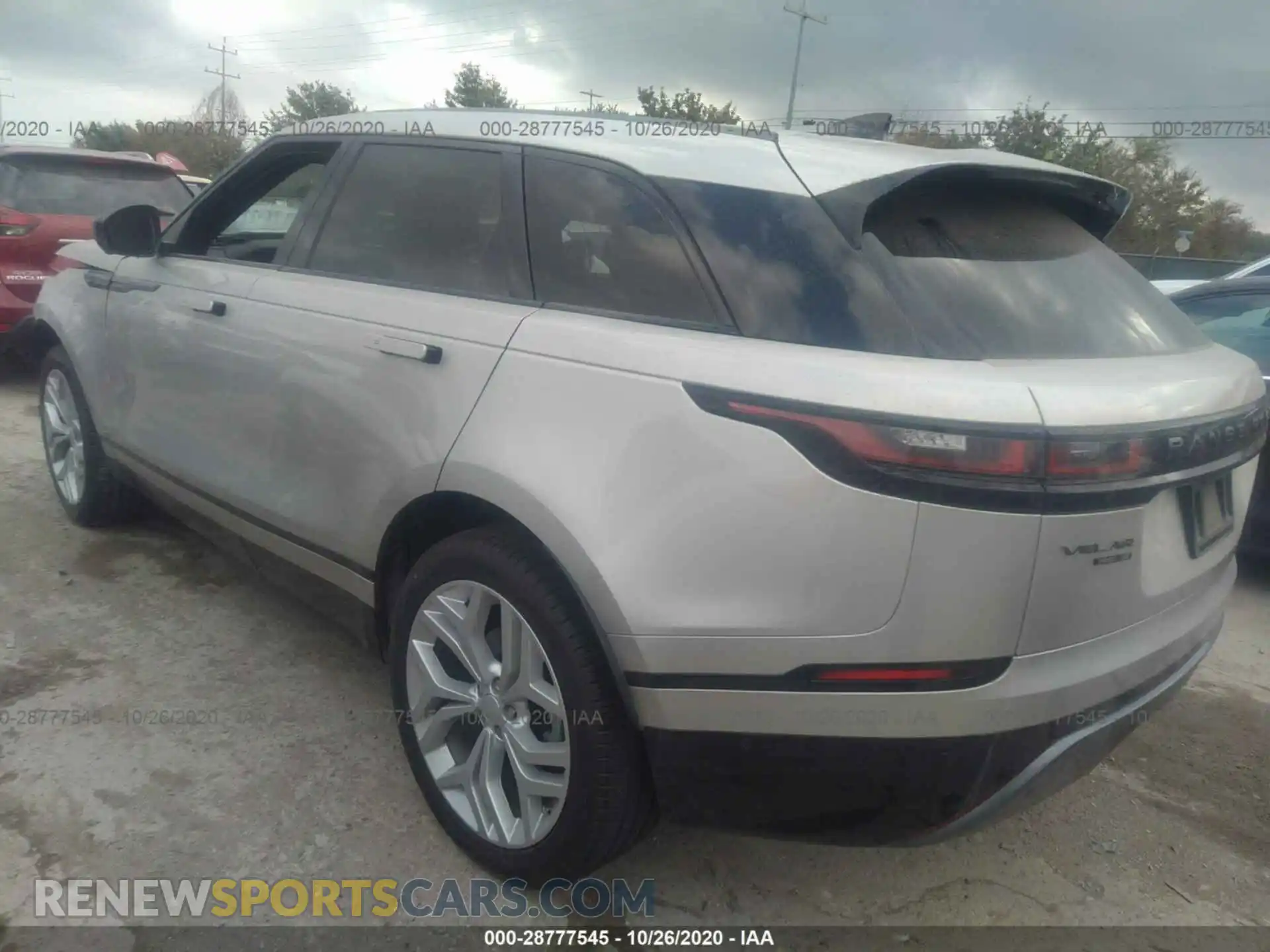 3 Photograph of a damaged car SALYL2EX1KA206042 LAND ROVER RANGE ROVER VELAR 2019